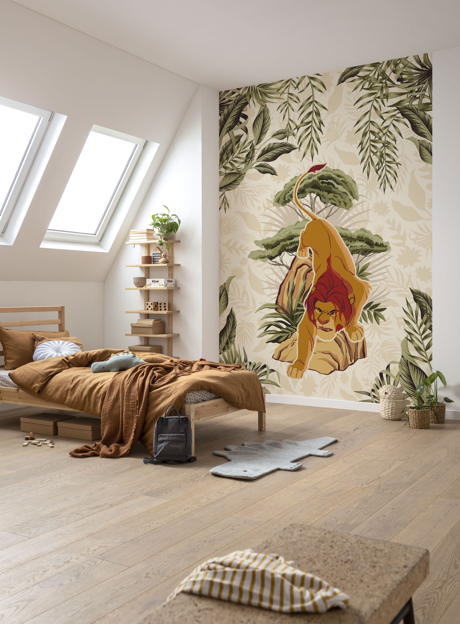Image of Komar Fototapete "Vlies Fototapete - Lion King Long Live The King - Grösse 200 x 280 cm" Comic bedruckt glatt