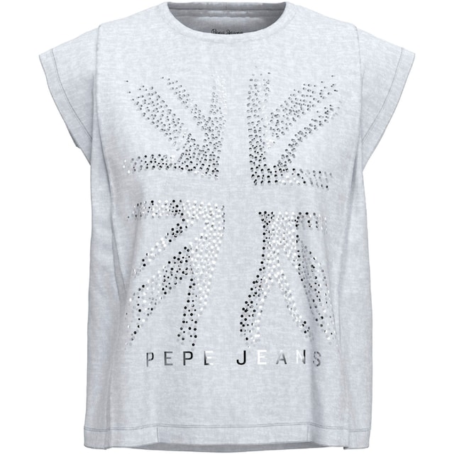 ♕ Pepe Jeans Rundhalsshirt »PJBERENICE«, mit Ton-in-Ton 3D Print  versandkostenfrei kaufen