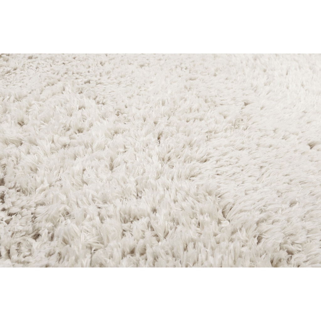 Esprit Hochflor-Teppich »YOGI«, rund, flauschiger Flor, nachhaltig, gewebt, Wohnzimmer, Schlafzimmer, uni