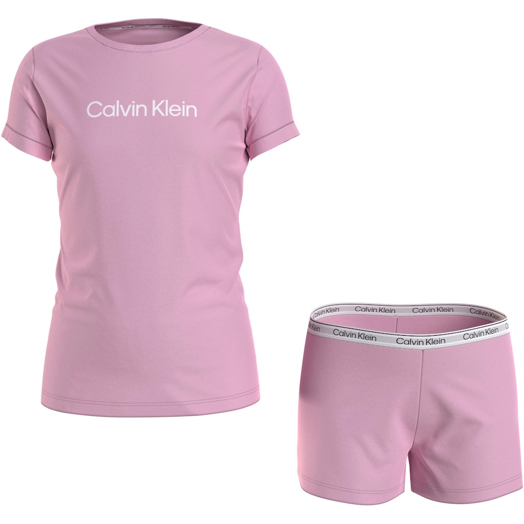 Calvin Klein Underwear Pyjama »KNIT PJ SET (SS+SHORT)«, (Set, 2 tlg.)