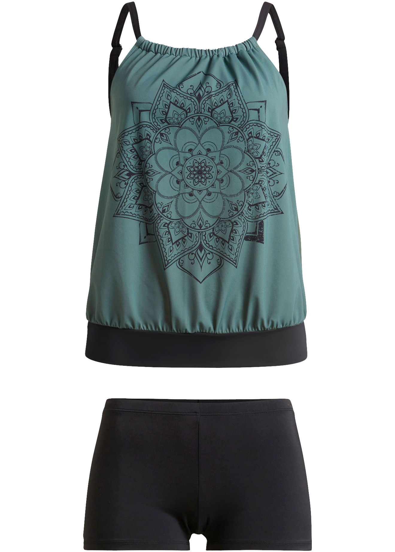 bonprix Tankini Ensemble,  Avec impression voyante, style sportif, en polyamide et élasthanne