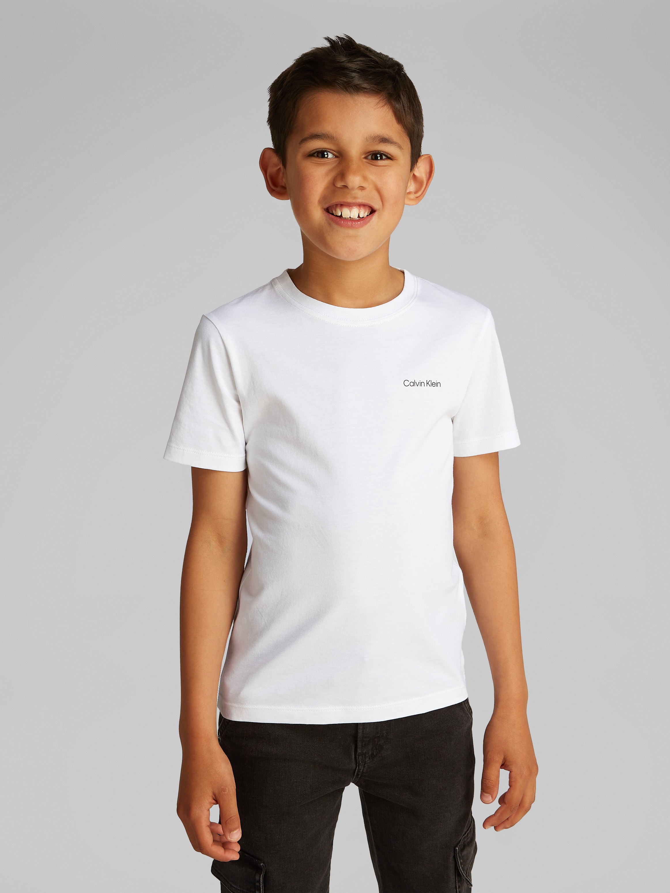 Calvin Klein Jeans T-Shirt »Chest Inst.Logo Ss T-Shirt«, für Kinder bis 16 Jahre und mit Logoschriftzug