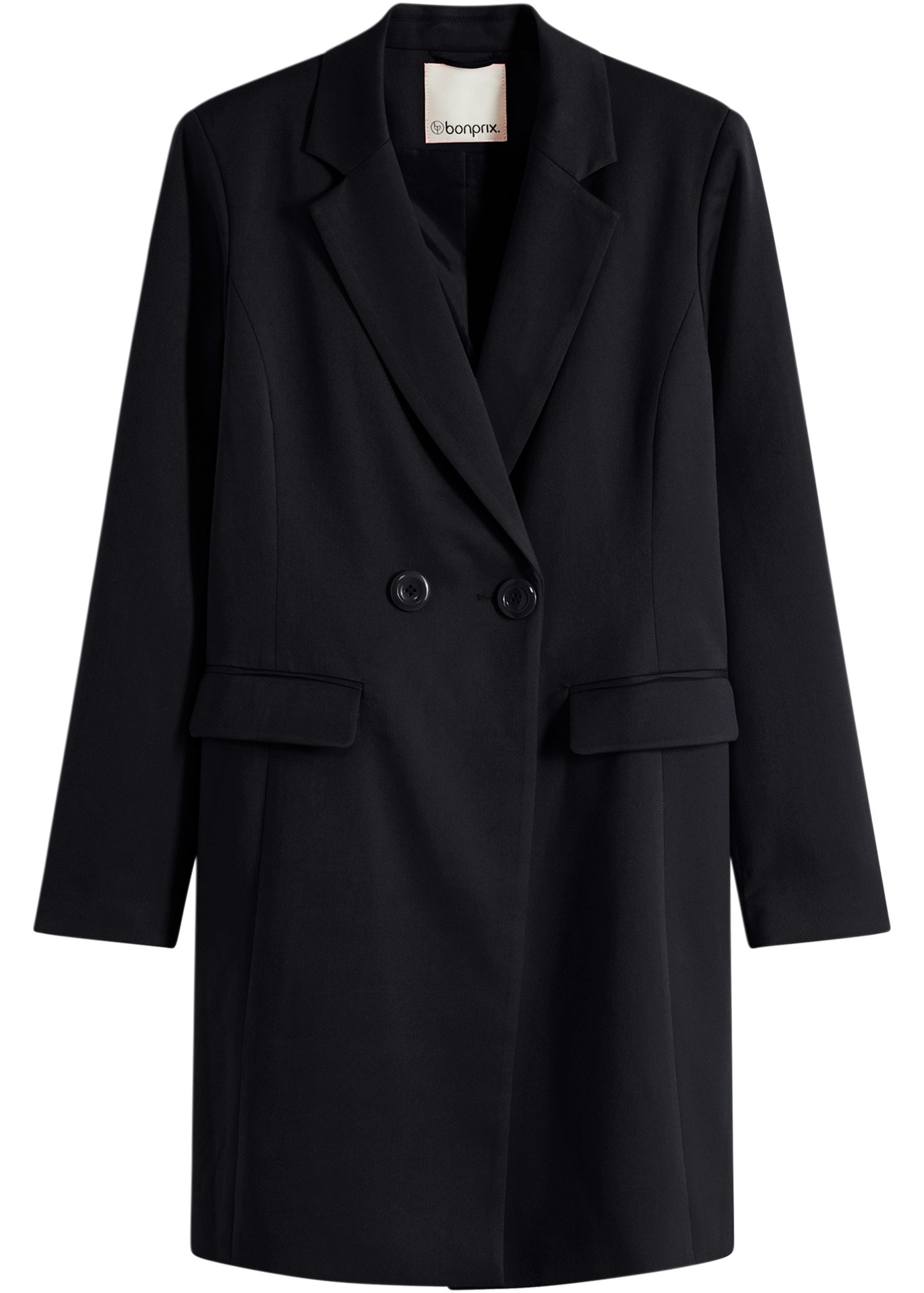 bonprix Wintermantel aus Polyester mit Viskose und Elasthan, mit Polyesterfutter