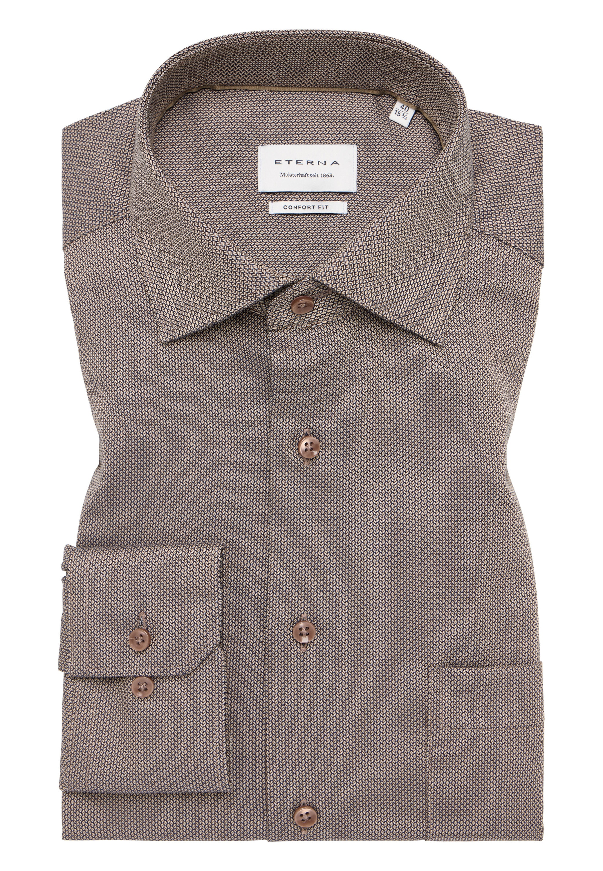 Eterna Langarmhemd »COMFORT FIT«, NON IRON (bügelfrei)