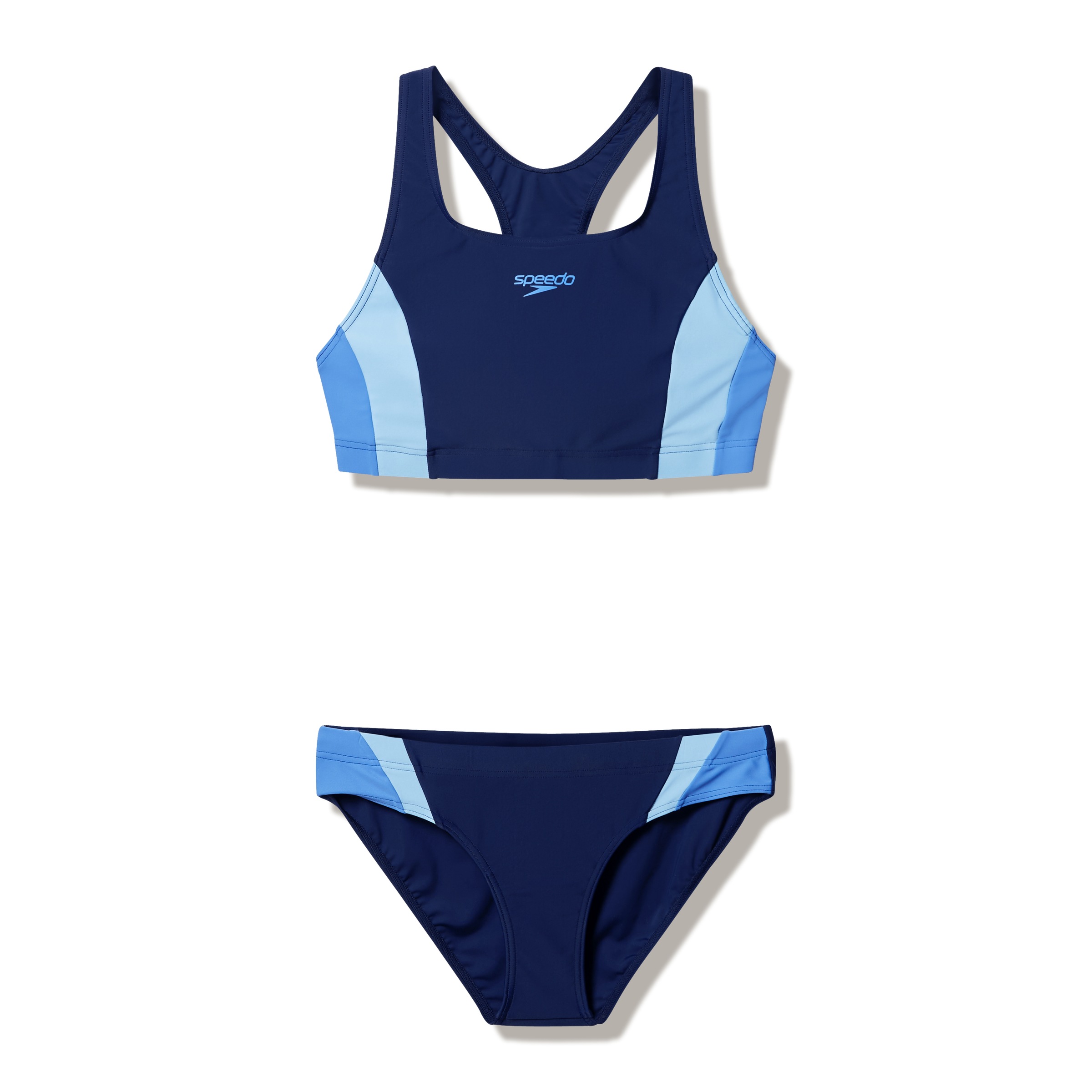 Speedo Bustier-Bikini »CLRBLCK SPLCE 2.0 2PC BLU/LTBLU« Set, 2 Stk. schnell trocknend
