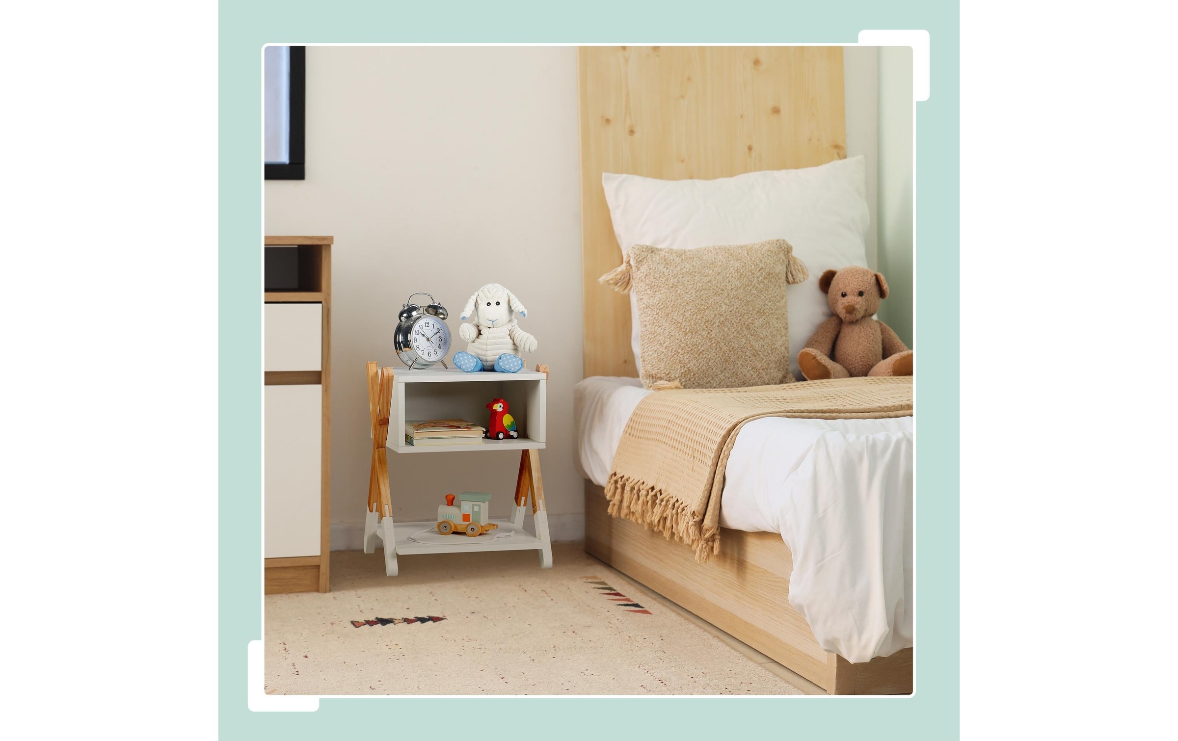 relaxdays Nachttisch »für Kinder 34 x 42 cm«