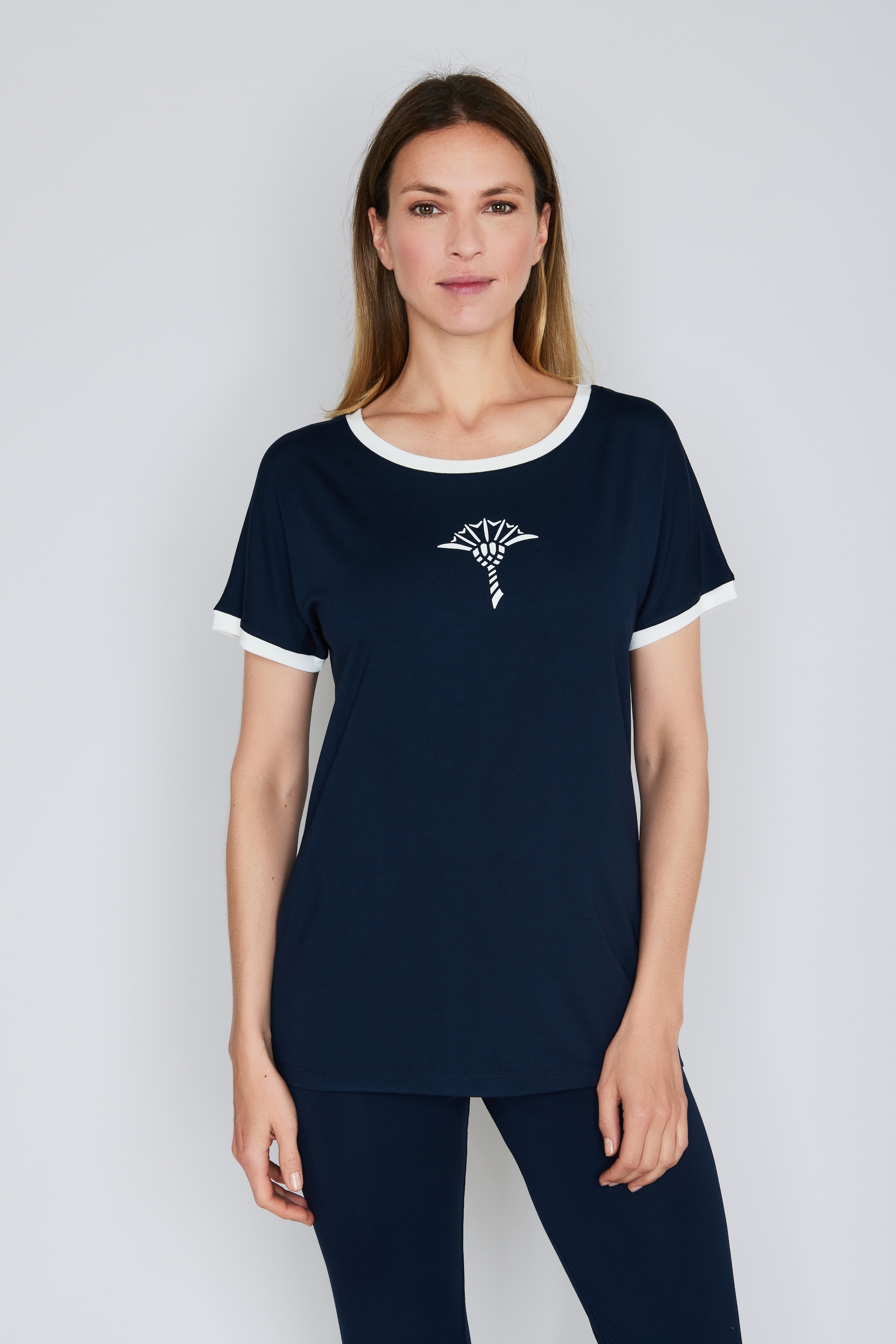 Image of JOOP T-Shirt "Move" mit kontrastierendem Rundhalsausschnitt