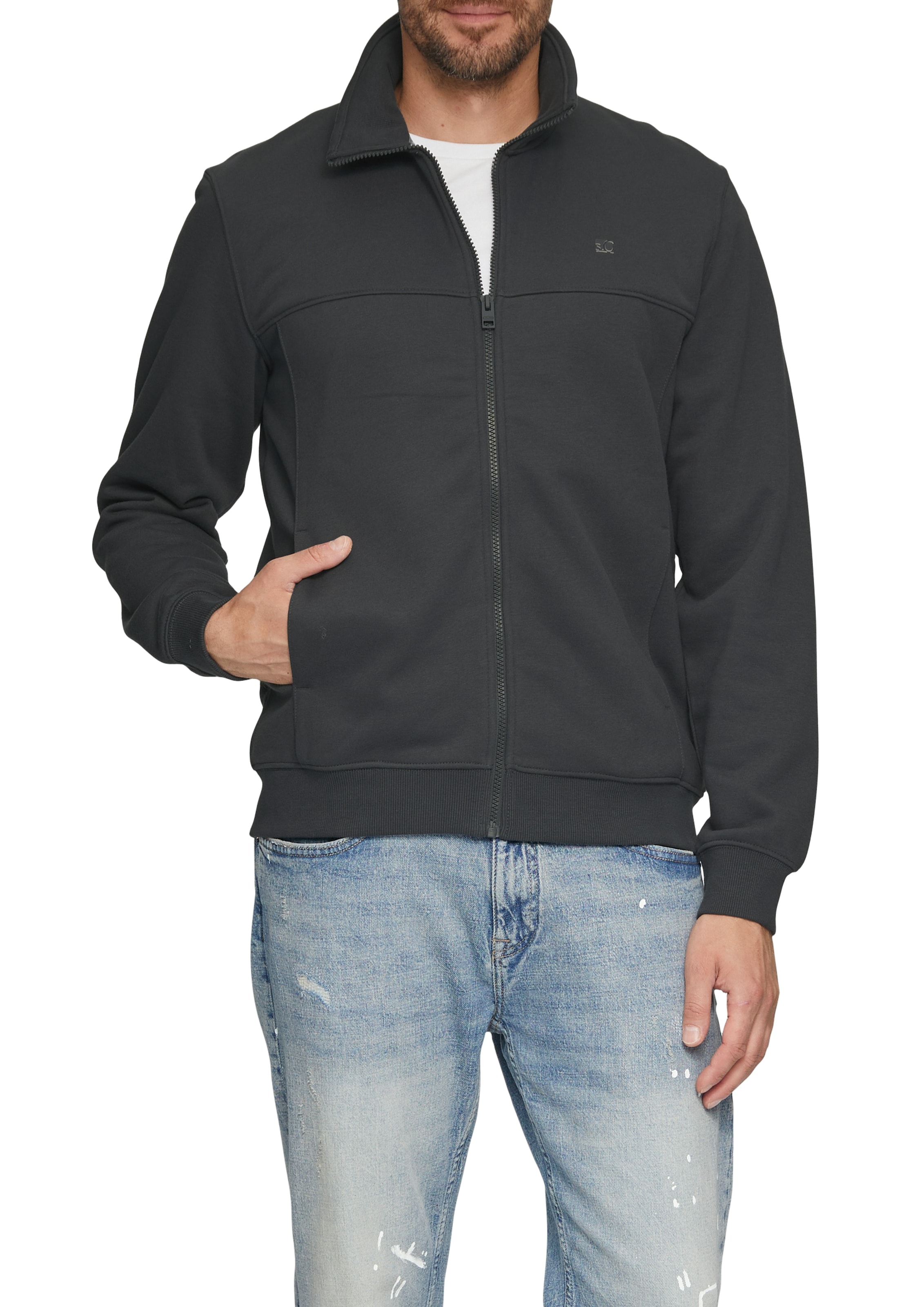 Sweatshirt, mit Logo Stickerei