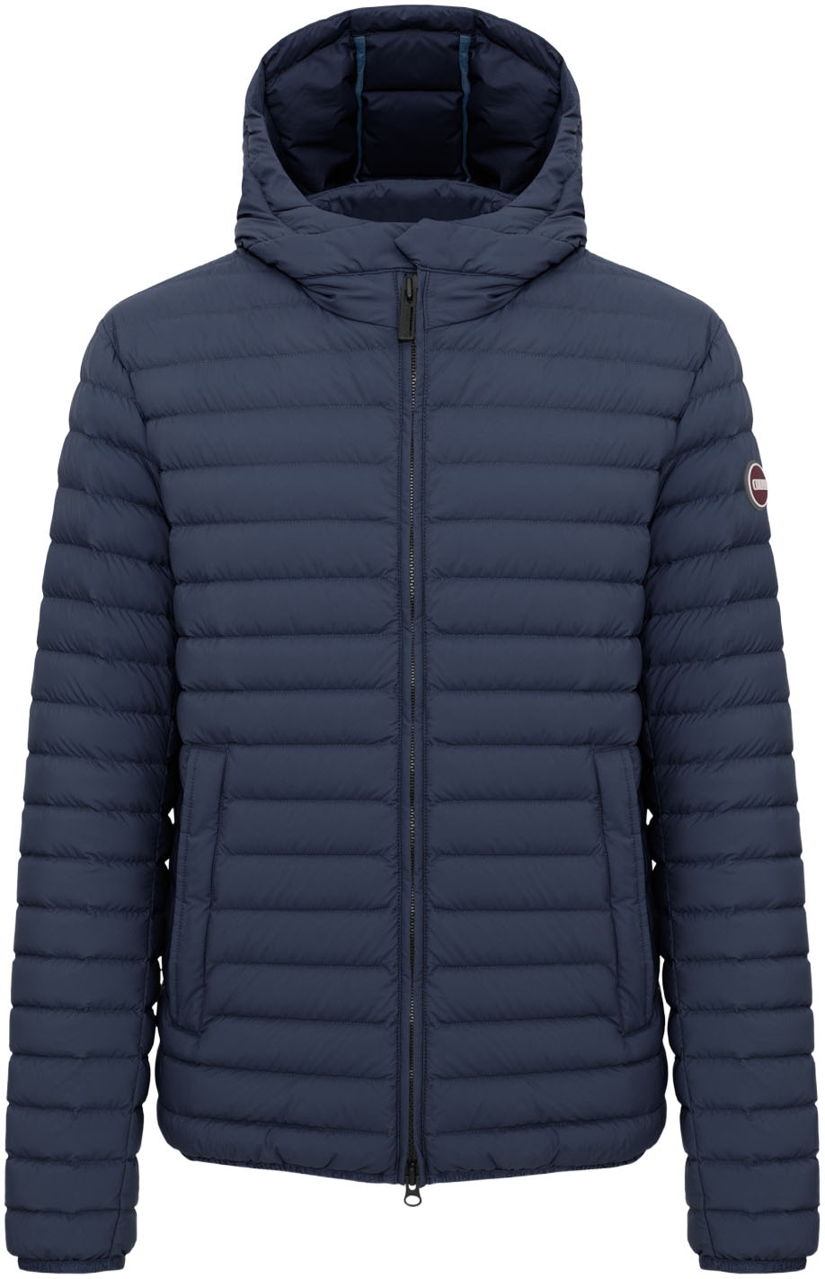 Colmar Leichtdaunenjacke mit Kapuze Zwei-Wege-Reissverschluss, Druckknopf an der Kapuze, Regular Fit