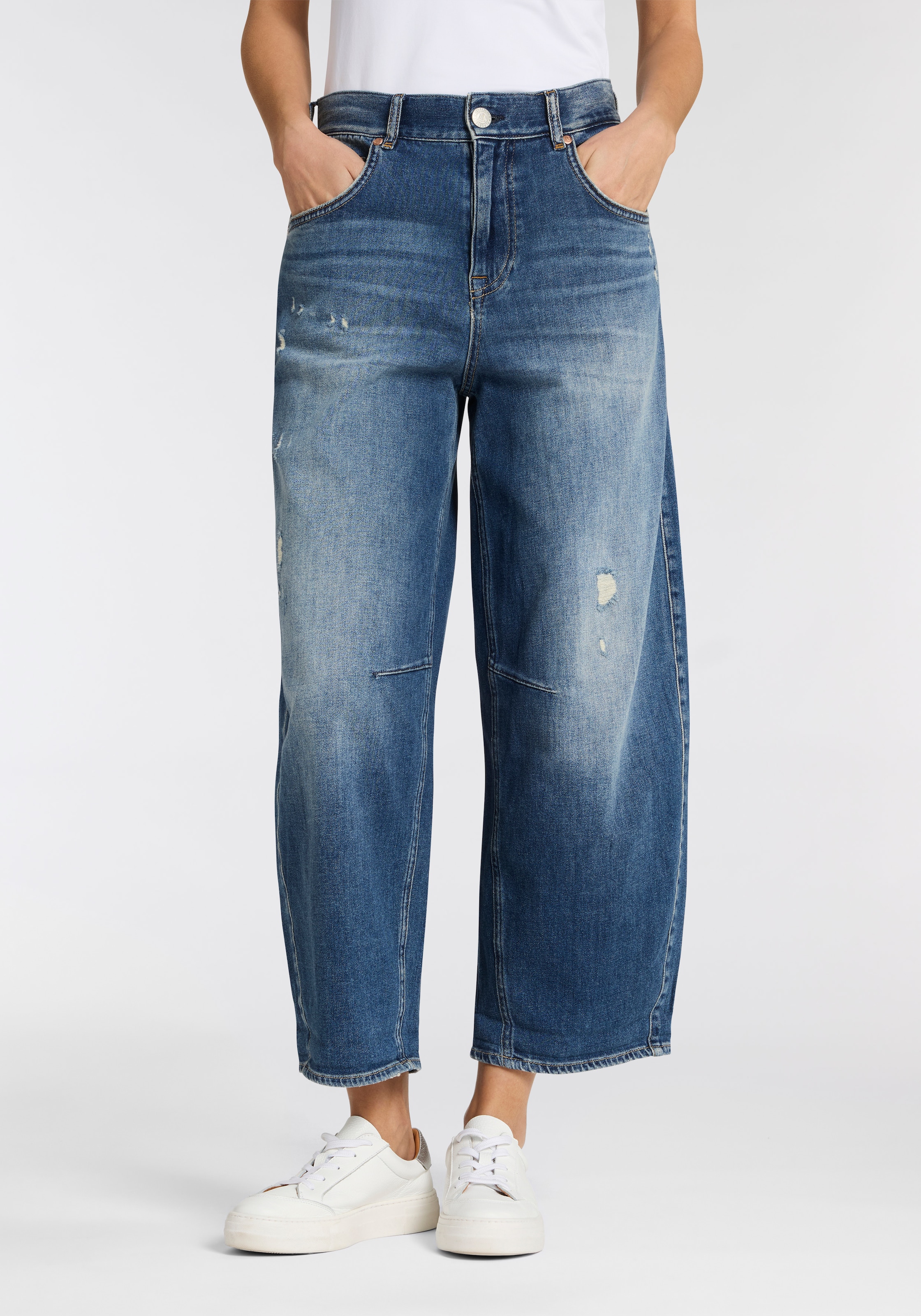 Image of Herrlicher 5-Pocket-Jeans "Barrow Denim Stretch" im Barrel Fit