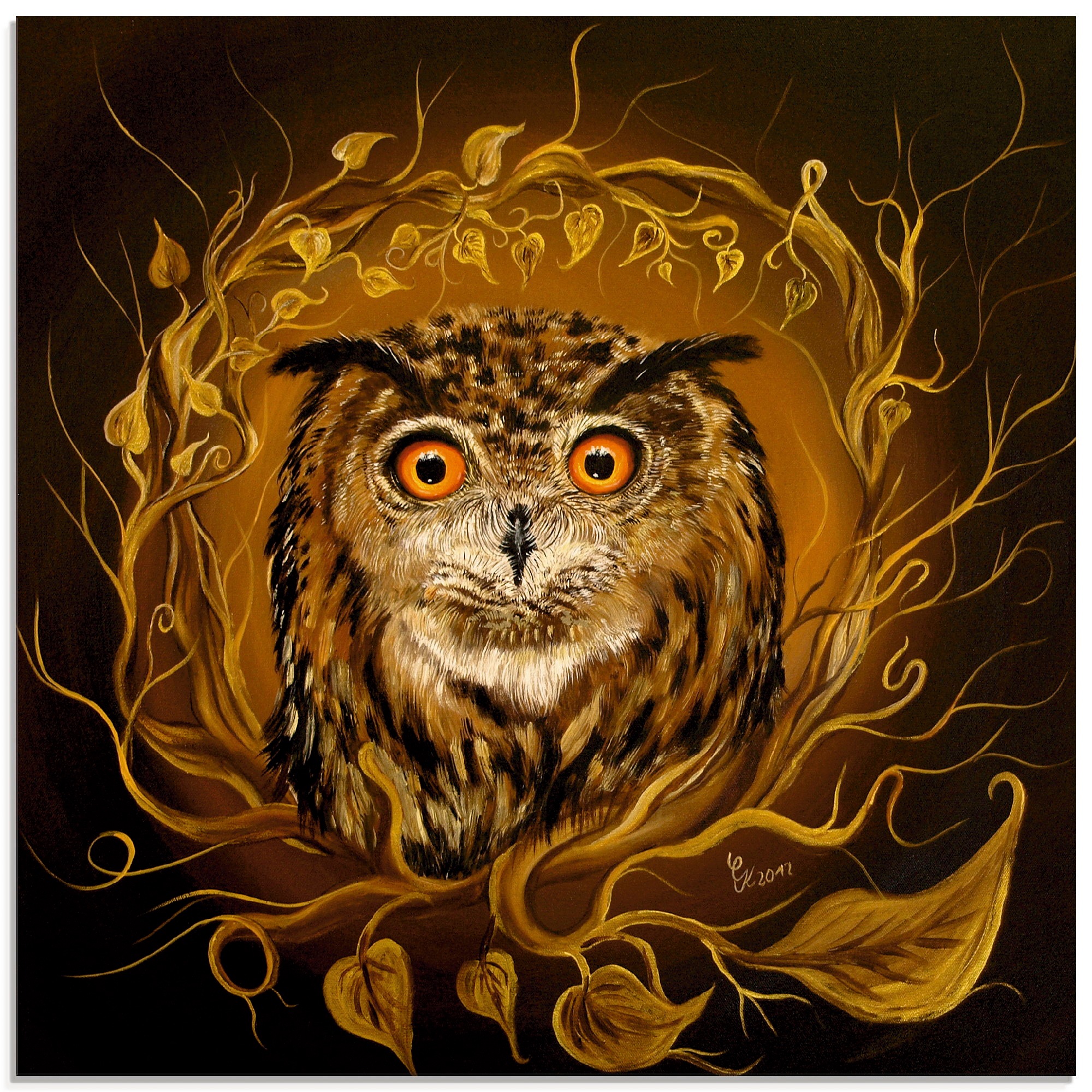 Image of Artland Glasbild »Eule des Friedens«, Vögel, (1 St.) bei Ackermann Versand Schweiz