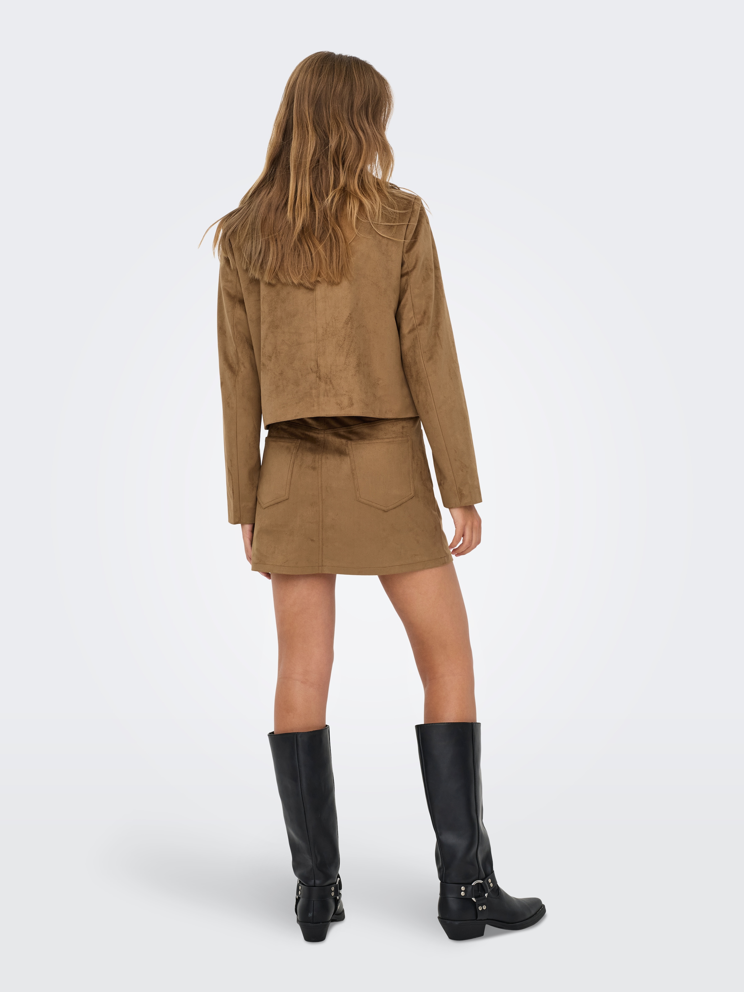 ONLY Jupe en similicuir »ONLTULIP LIFE FAUX SUEDE SKIRT OTW«