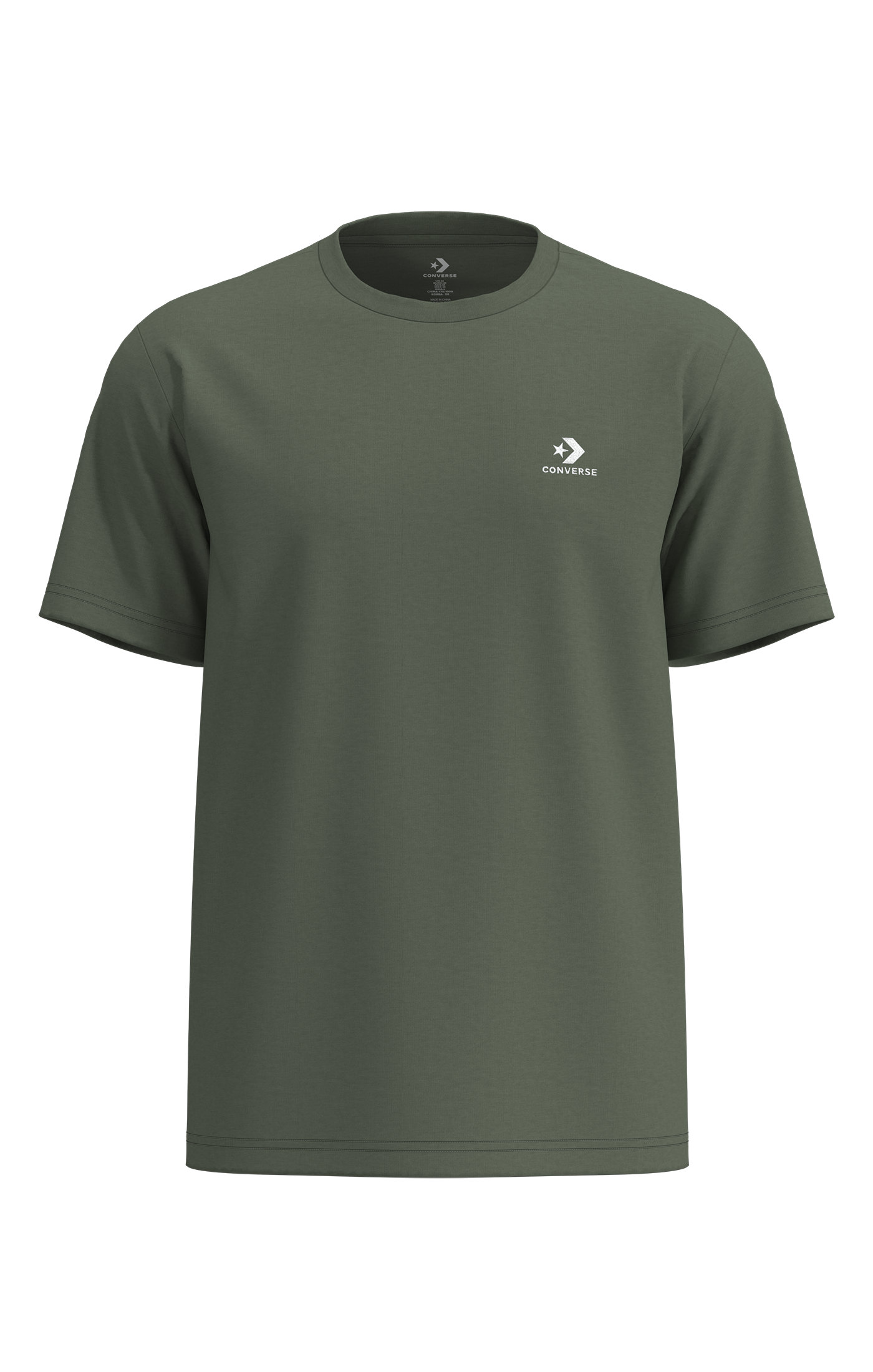 Image of Converse T-Shirt "STAR CHEV EMB TEE" Kurzarm, für sportlichen Look, aus Baumwolle
