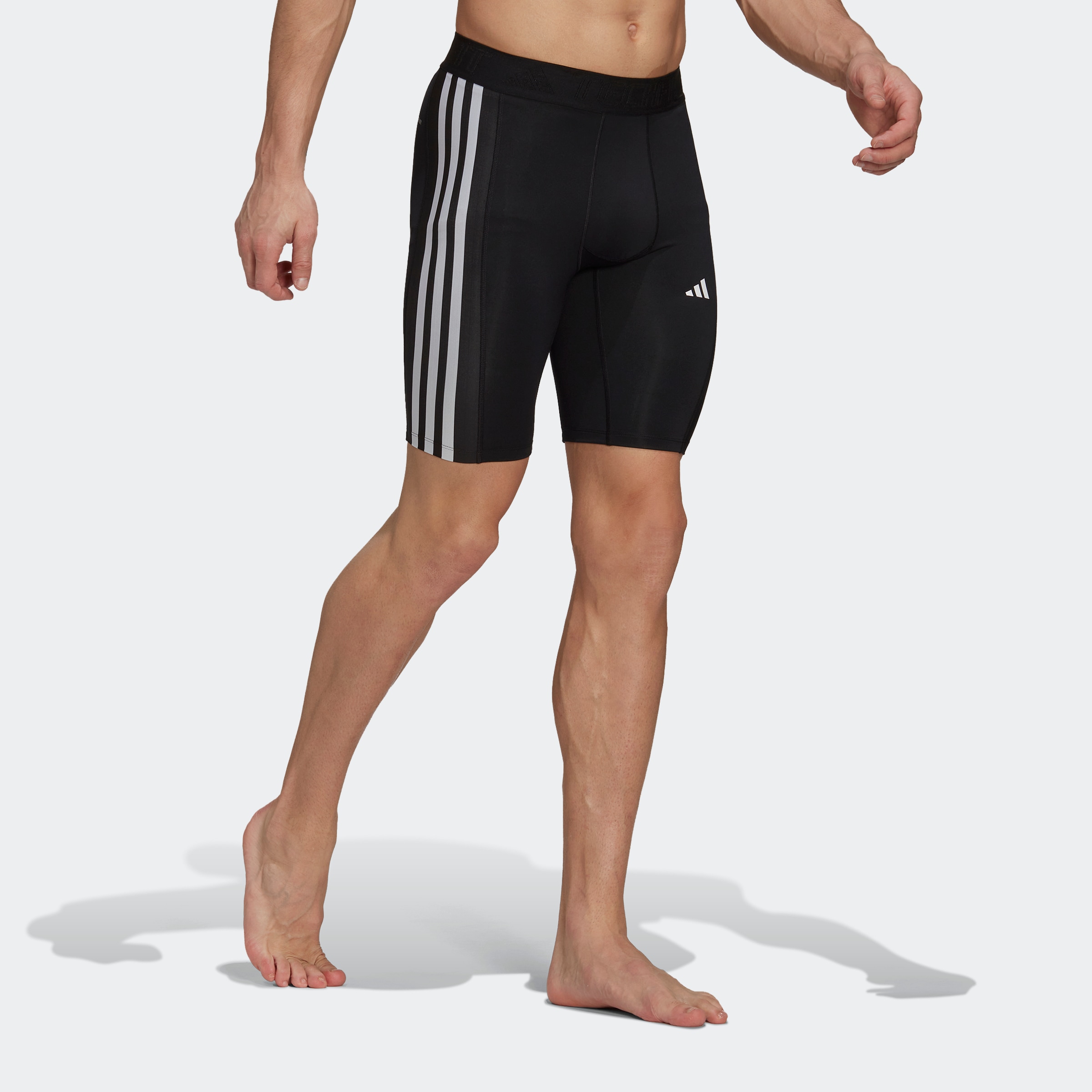 adidas Performance Shorts »TECHFIT 3STREIFEN TRAINING KURZE TIGHT«, (1 tlg.)