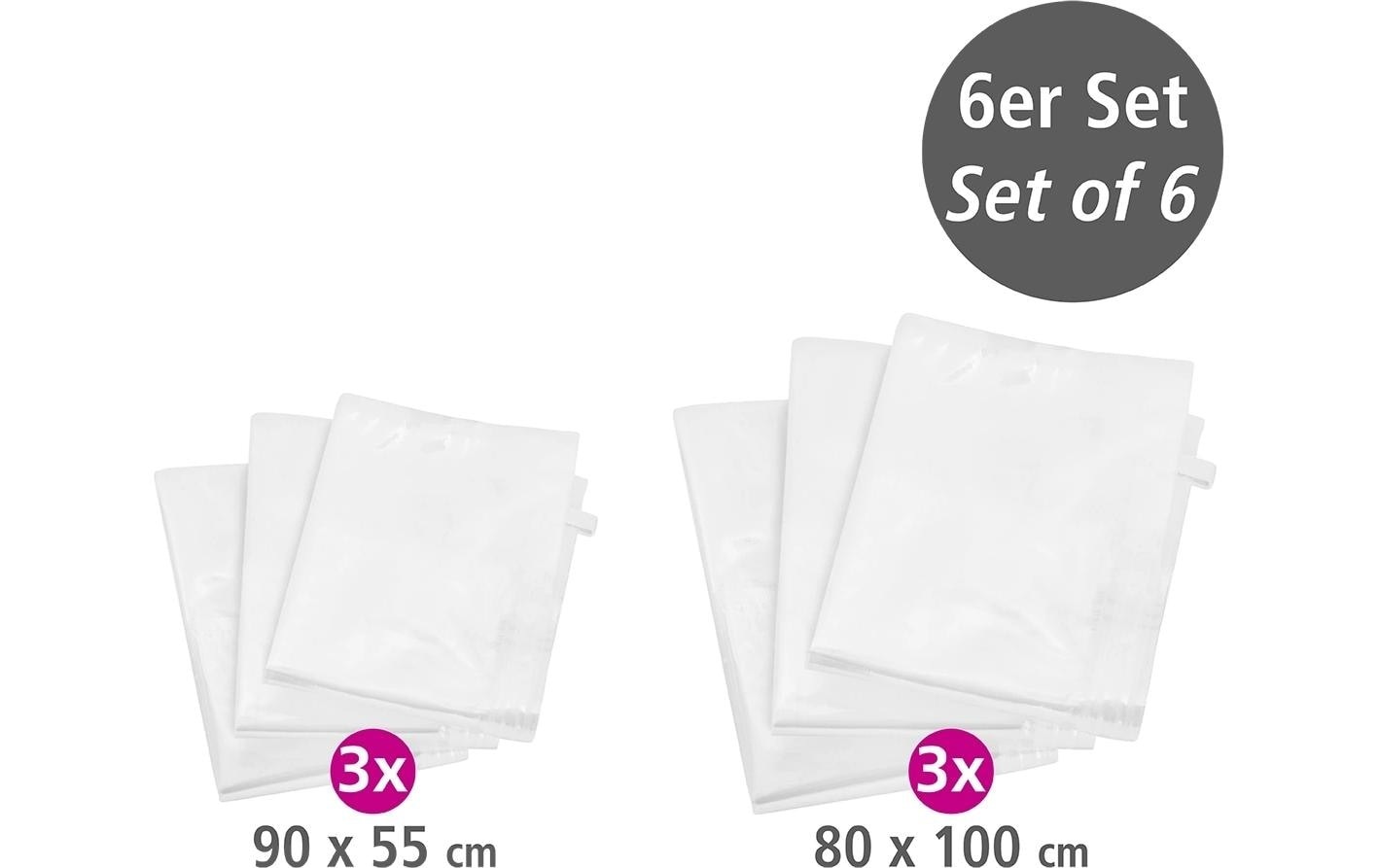 WENKO Sacs sous vide »55 cm/80 cm x 90 cm/100 cm 6 Stück«
