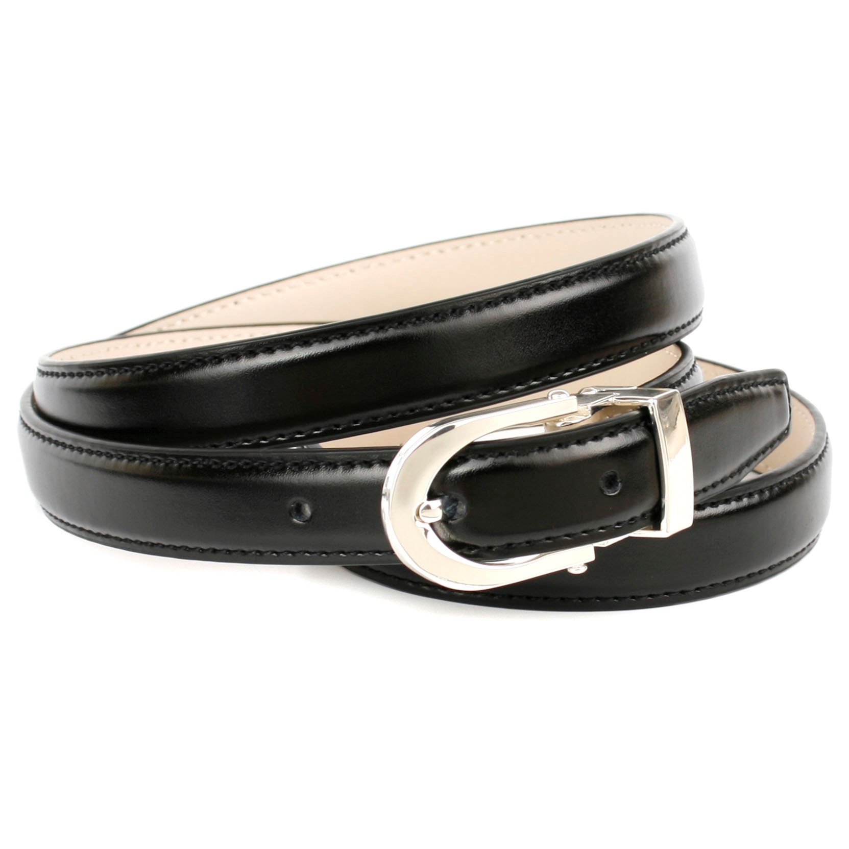 Image of Anthoni Crown Ledergürtel, Schmaler Business-Gürtel bei Ackermann Versand Schweiz