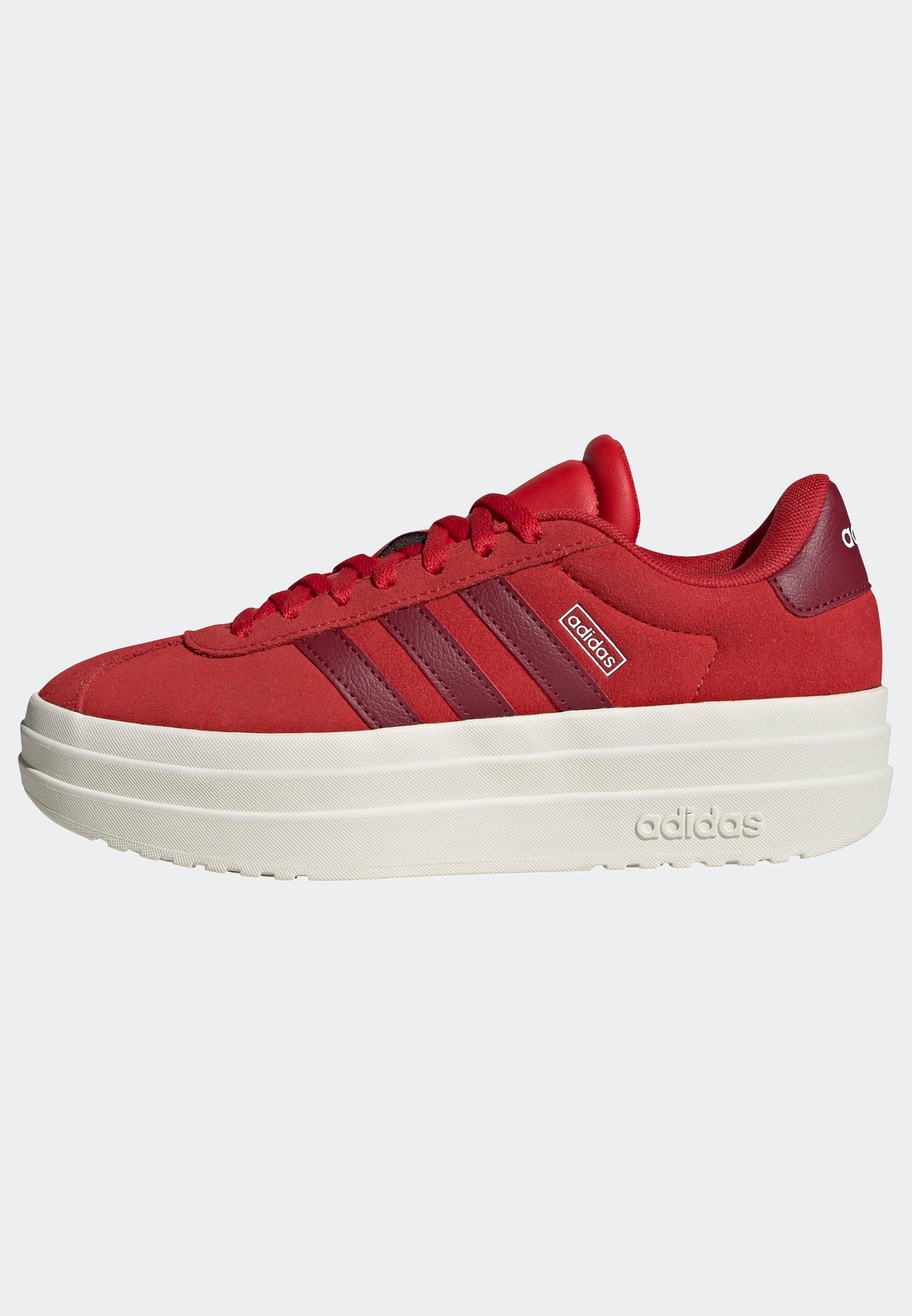 adidas Sportswear Plateausneaker »VL COURT BOLD LIFESTYLE KIDS«, Design auf den Spuren des adidas Gazelle Bold
