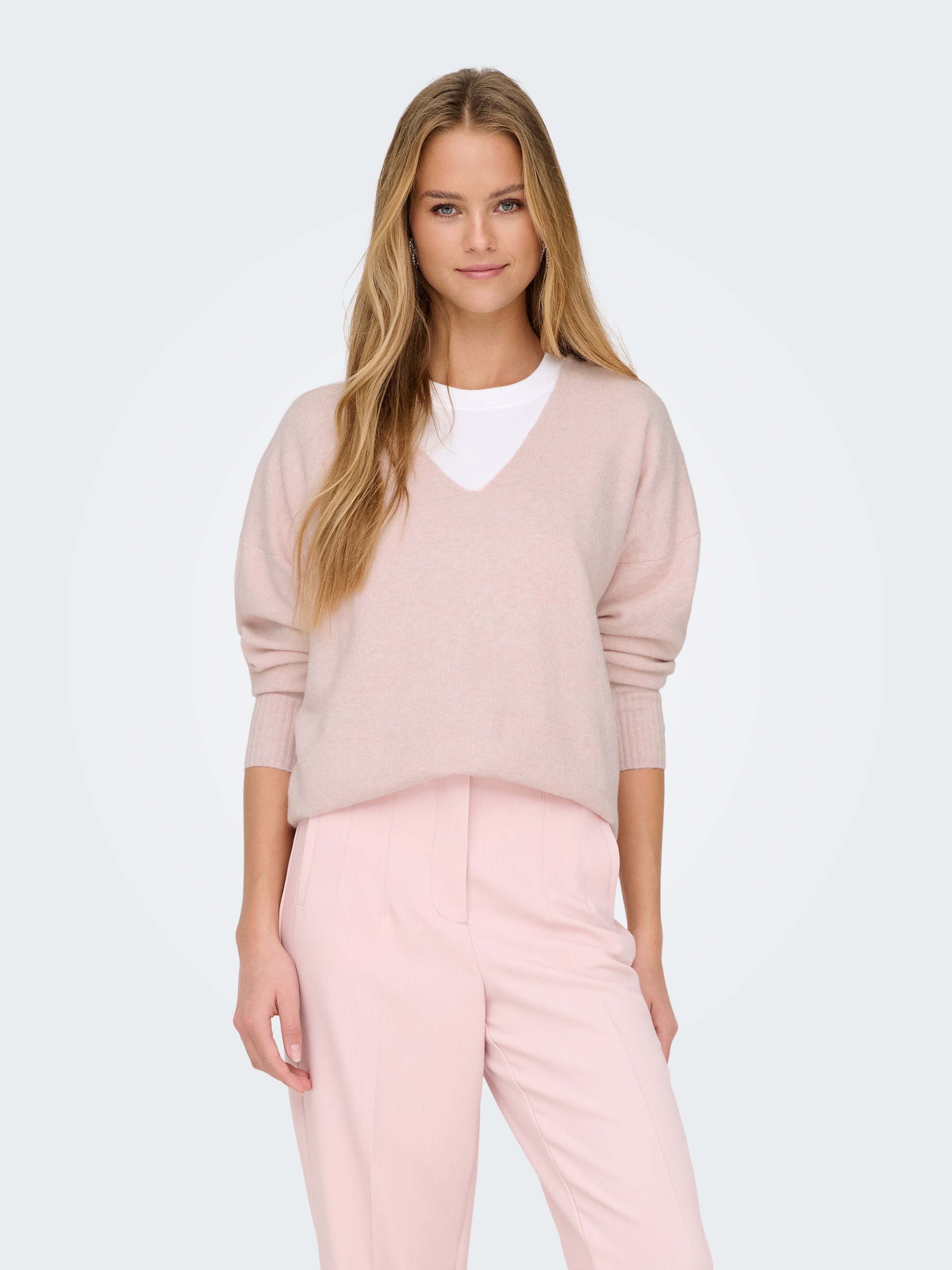 ONLY V-Ausschnitt-Pullover »ONLRICA LIFE L/S V-NECK PULLO KNT NOOS«