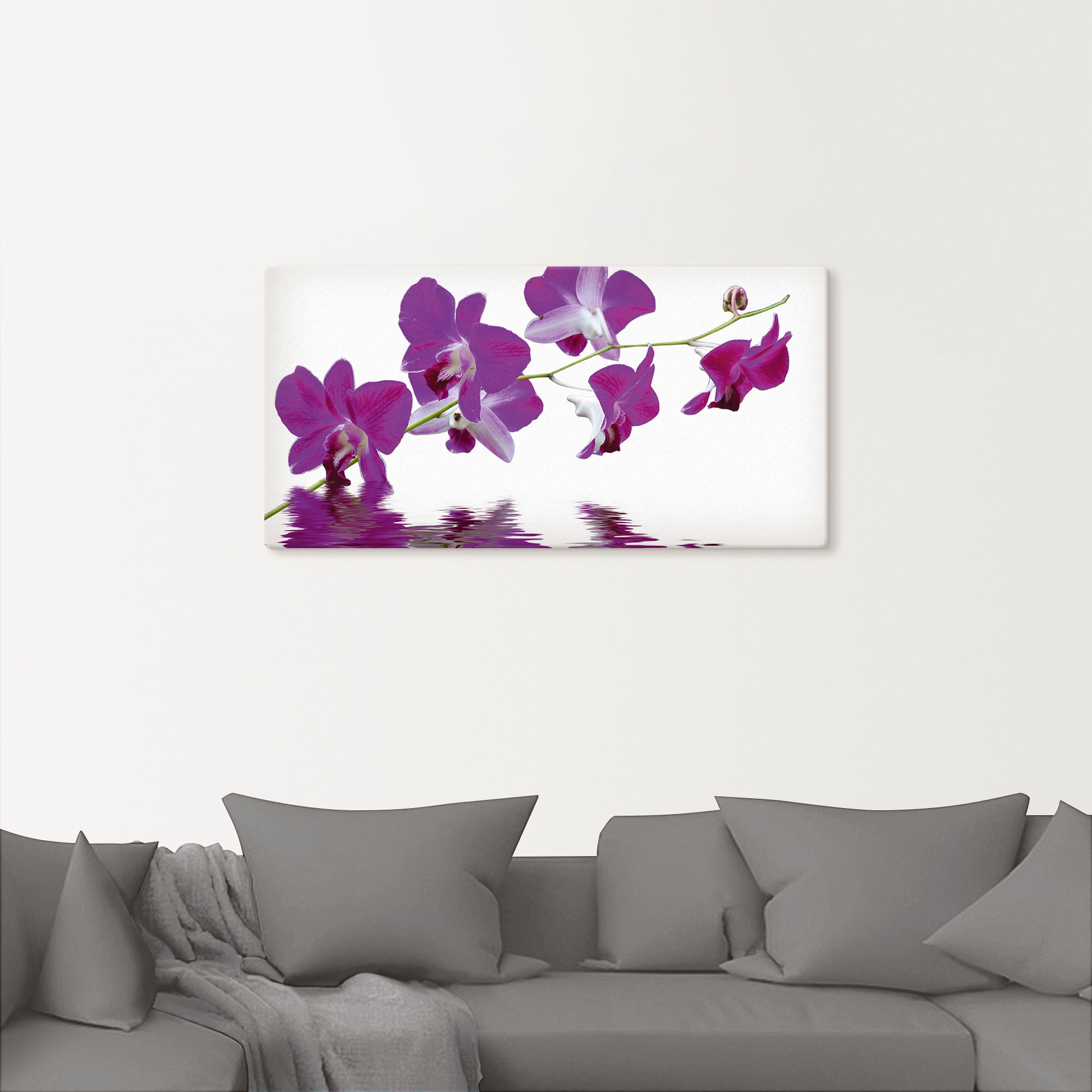 Artland Tableau sur toile »Violette Orchideen« 1 cuis tlg. auf Holzrahmen gespannt