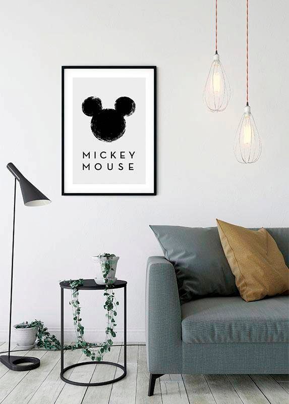 Komar Poster »Mickey Mouse Silhouette«, Disney, (1 St.), Kinderzimmer, Schlafzimmer, Wohnzimmer