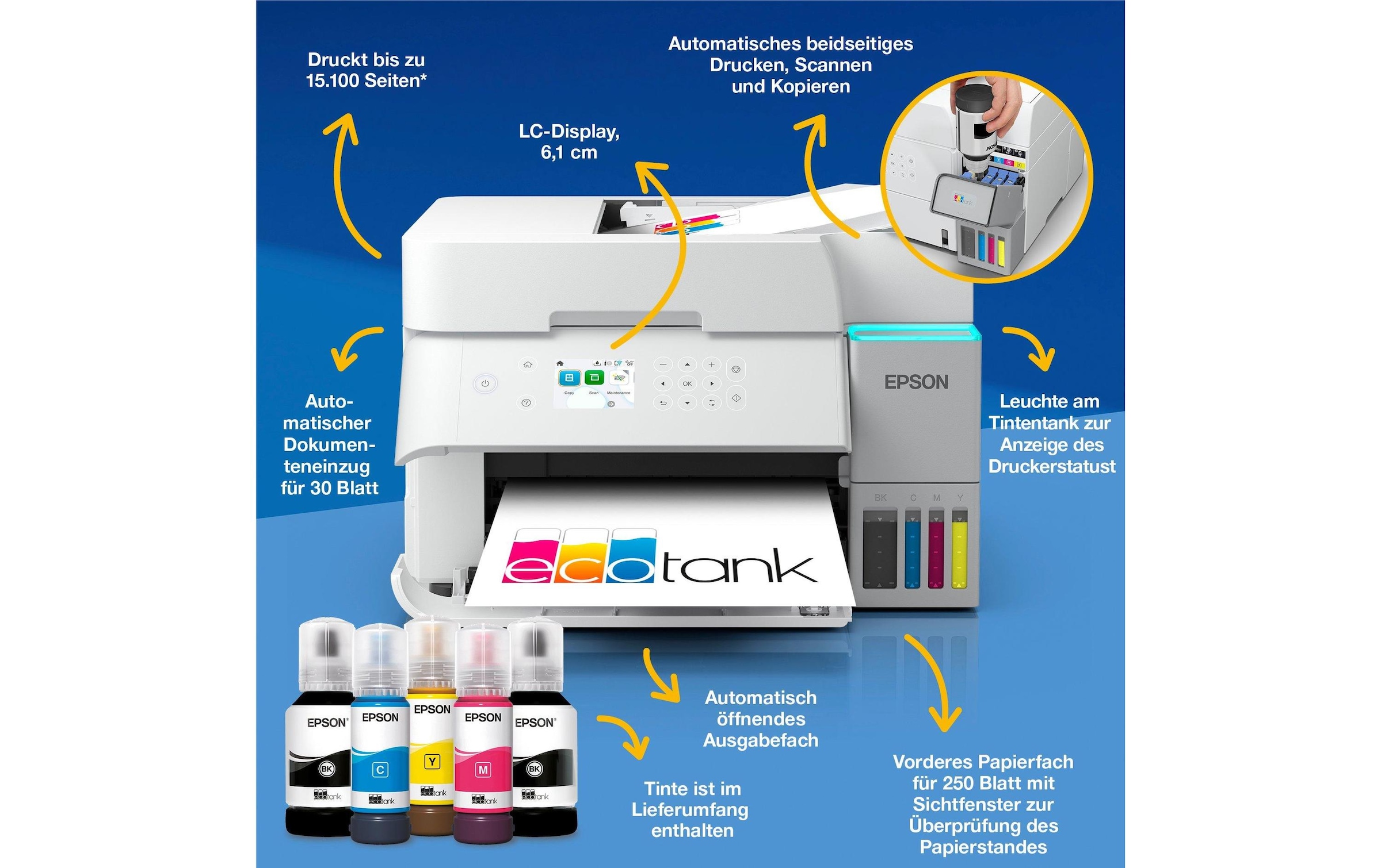 Epson Imprimante multifonctions »EcoTank ET-3956«