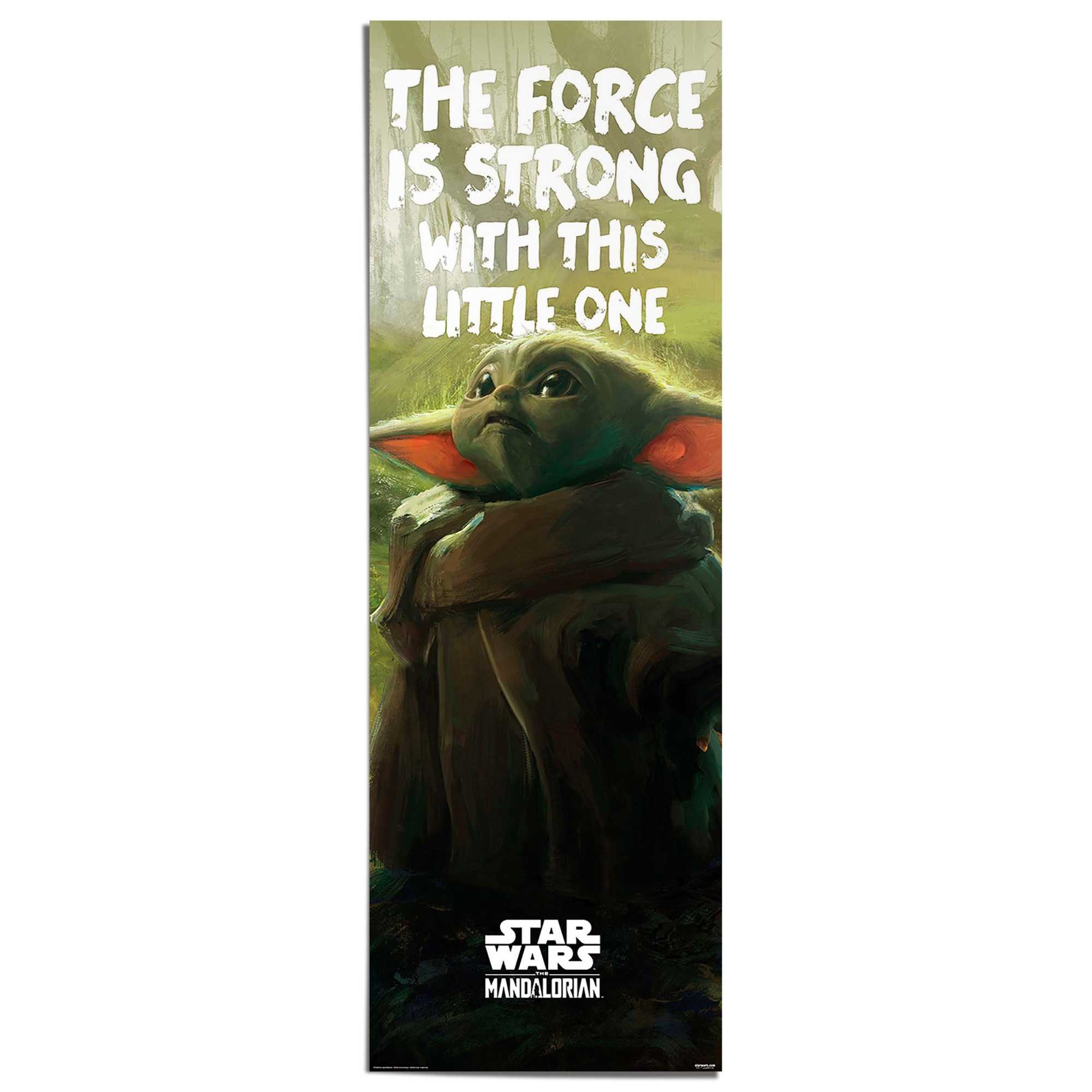 Image of Reinders Poster "Star Wars - Grogu" Teenager Zimmer - Grün - 170 gr. Papier - Cartoons - 53x158 cm