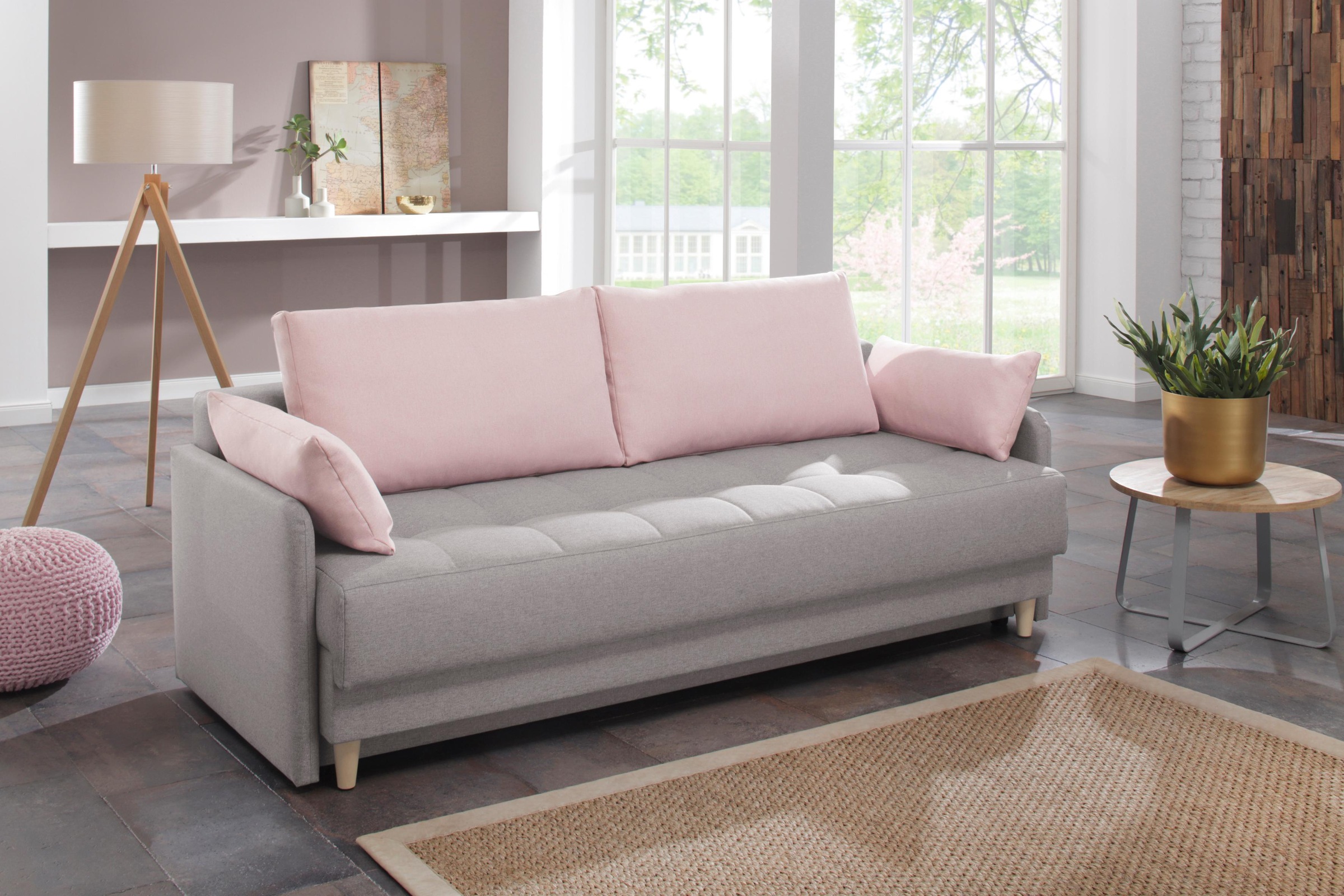 Image of Home affaire Schlafsofa »Trentino«, inklusive Bettfunktion und Bettkasten, Federkern bei Ackermann Versand Schweiz