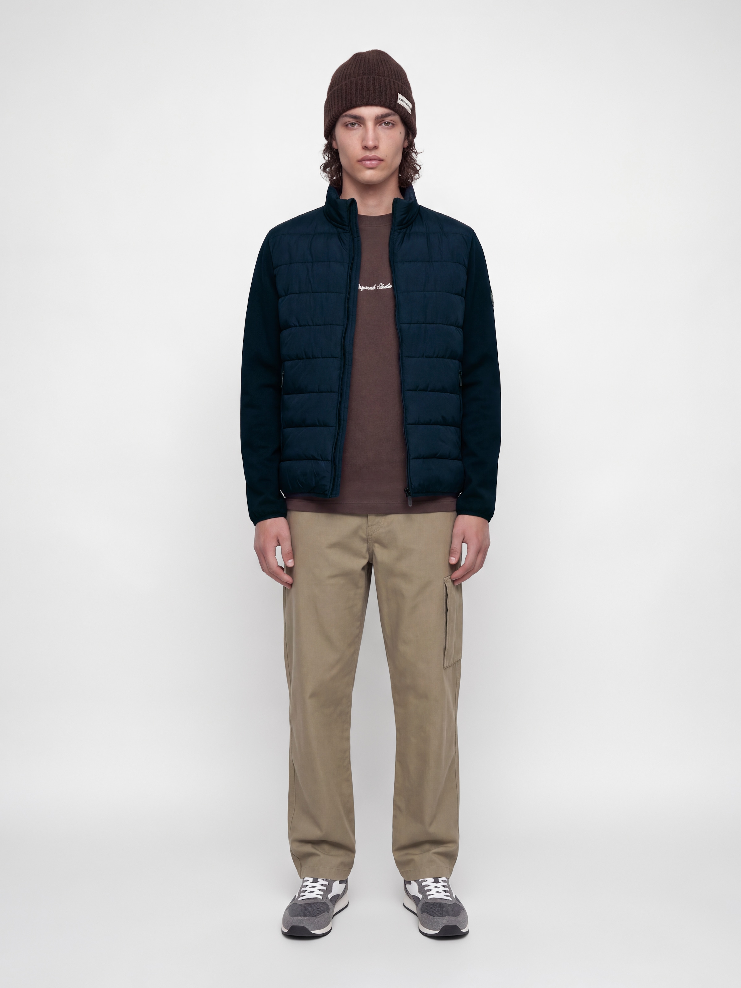 Jack & Jones Steppjacke »JJETATE HYBRID JACKET« Kunstfaser, regular fit