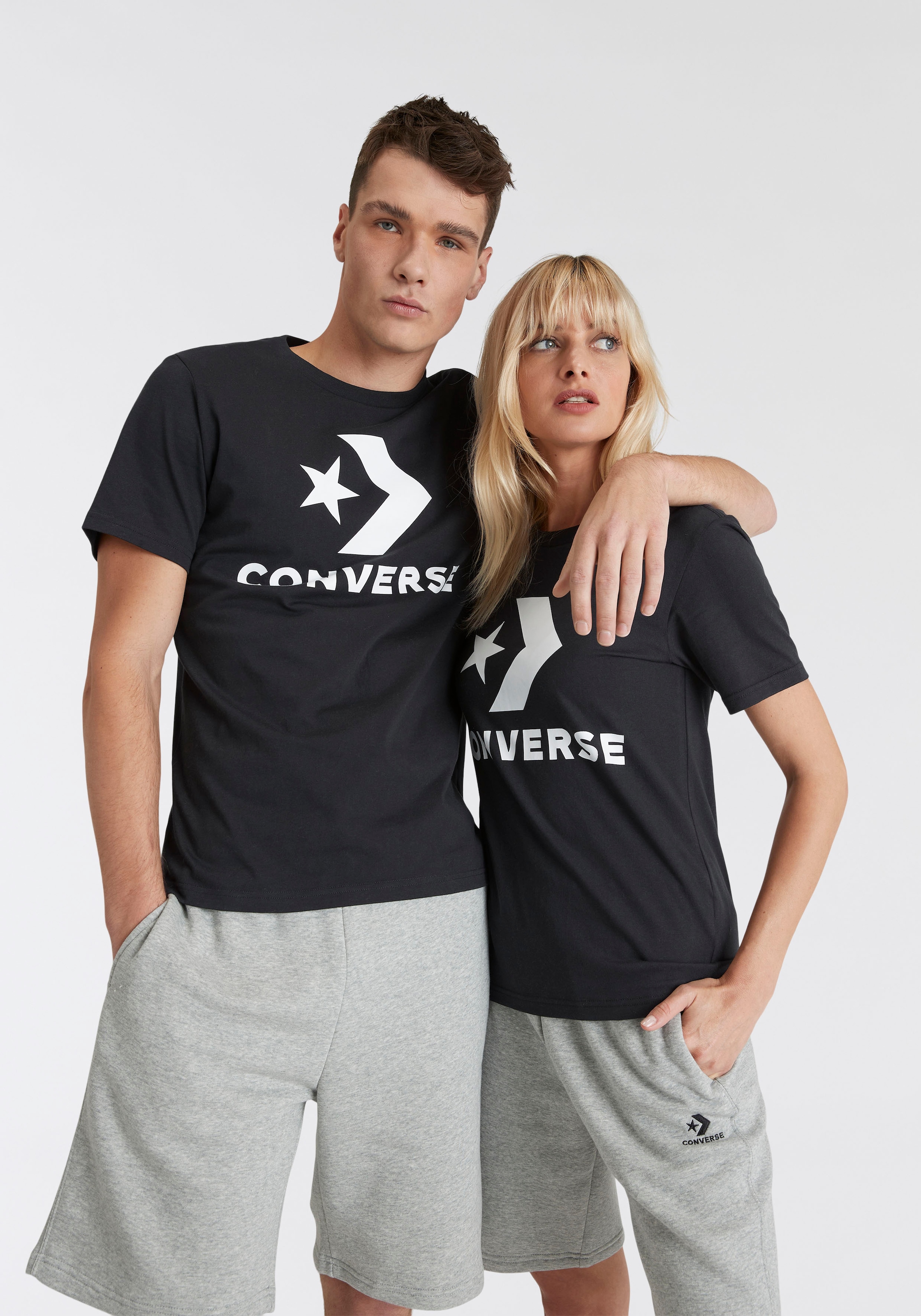 Converse T-Shirt »Unisex GO-TO STAR CHEVRON LOGO STANDARD-FIT«, (1 tlg.), Unisex