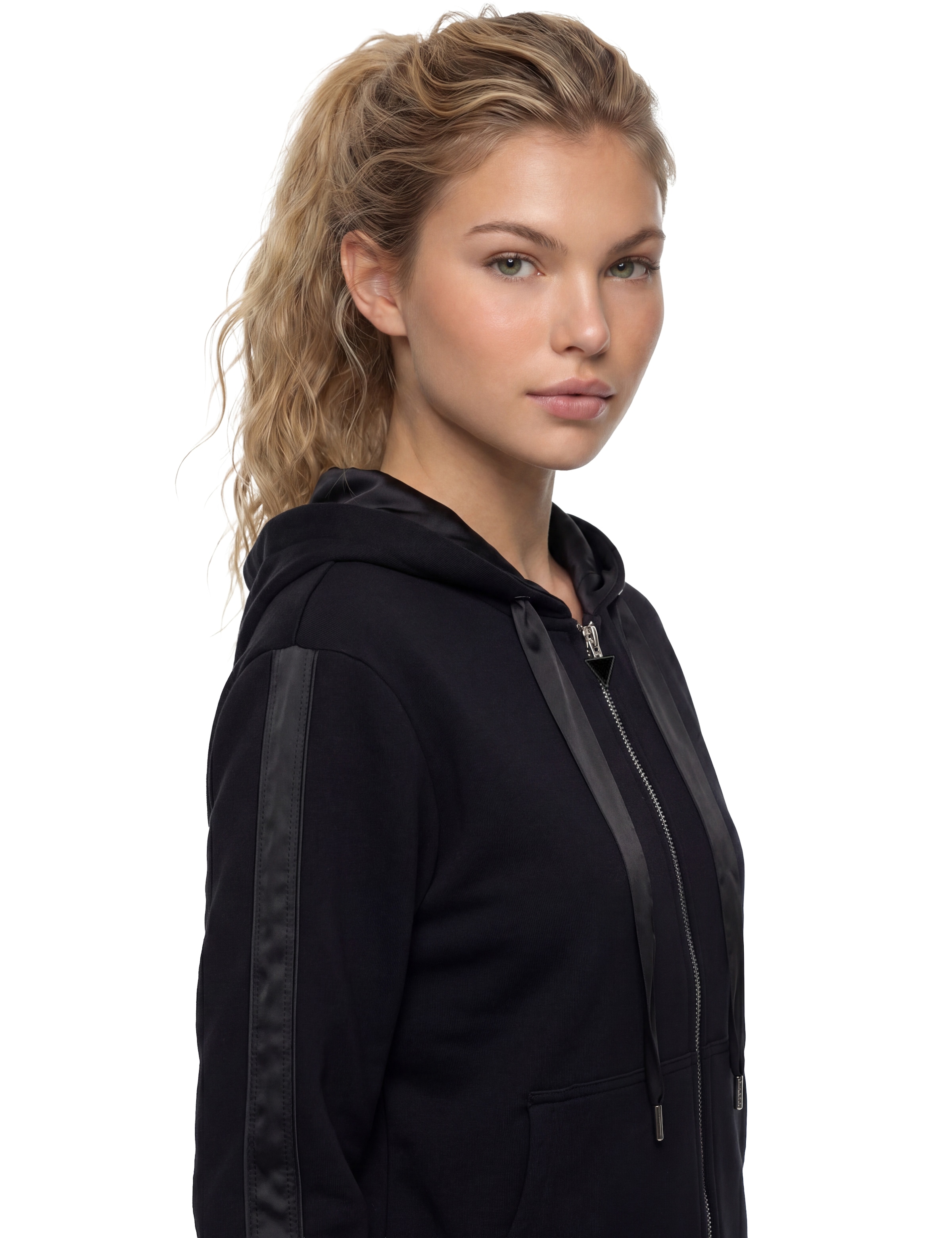 Guess Sweatjacke »NEW HOODED VICTOIRE SCUBA ZIP« mit Kapuze