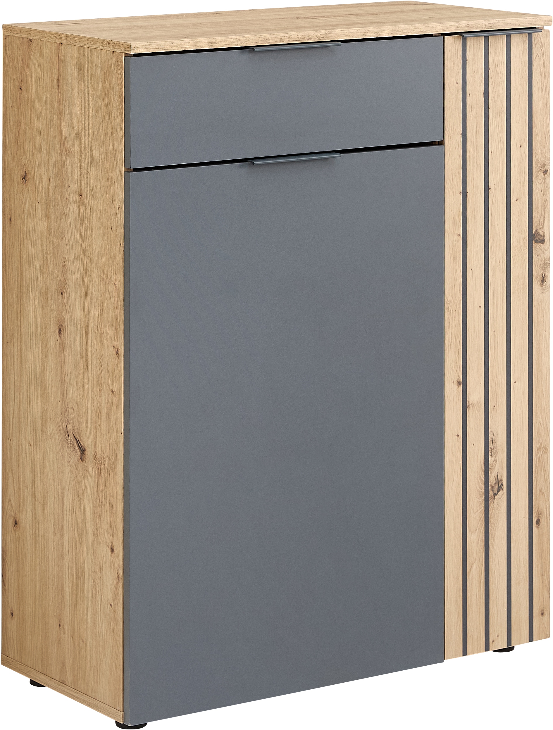 HBZ Schuhschrank »Volano in Anthrazit, BxHxT 80x103x38cm«, (1 St.), Mit 2 Türen, 1 Schubkasten, 4 Einlegeböden, 3 feste Böden