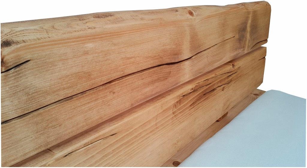 Home affaire Schlafzimmer-Set »Ultima, 3-tlg., Bettgestell & 2 Nachttische aus massivem Fichtenholz« Liegefläche 180x200cm, Belastbarkeit je Seite bis zu 200kg, 