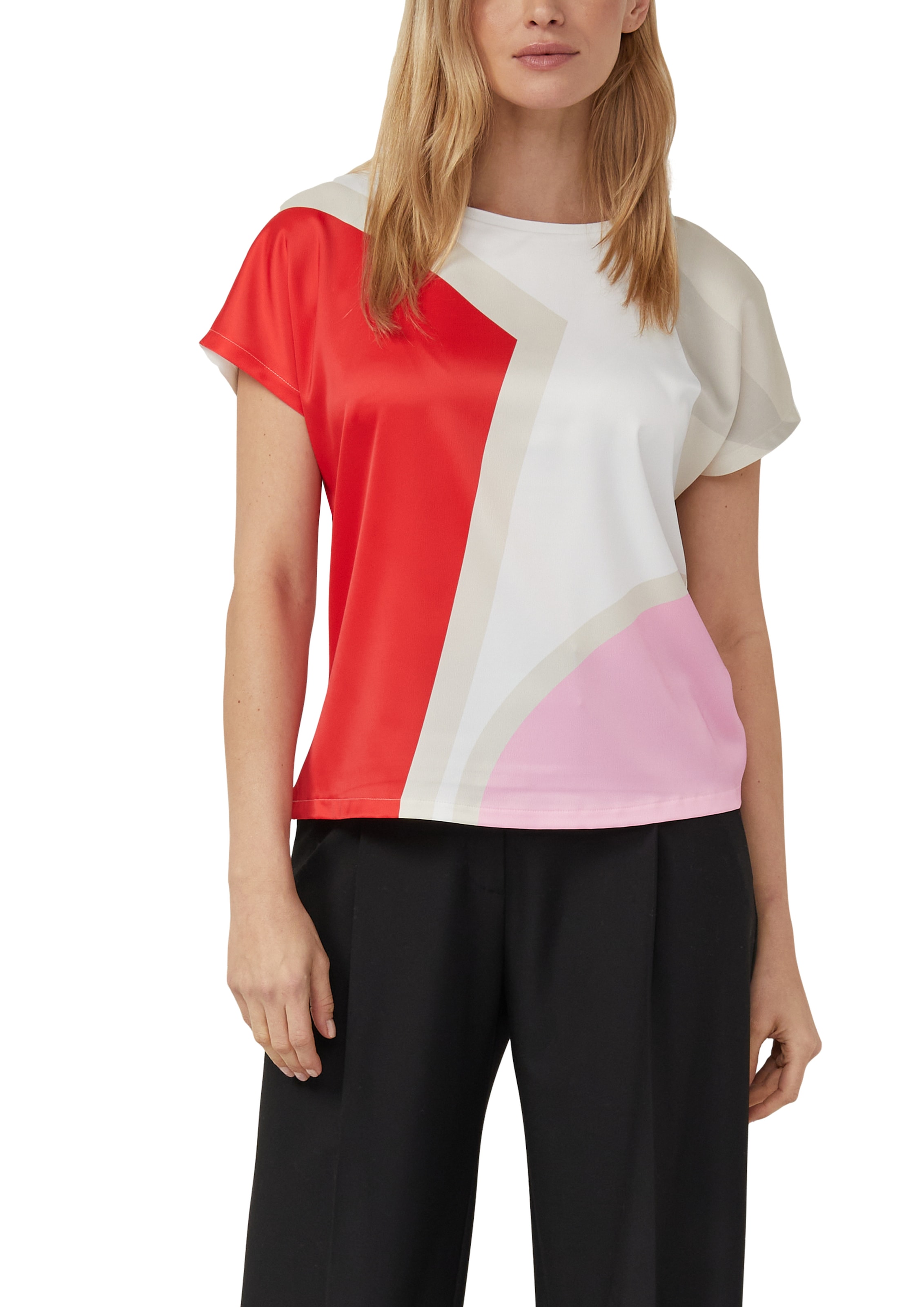 Image of s.Oliver BLACK LABEL T-Shirt mit grafischem Muster