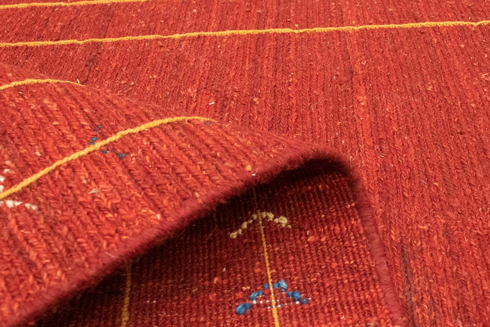 rot«, kaufen Teppich handgeknüpft Wollteppich »Gabbeh handgeknüpft rechteckig, morgenland