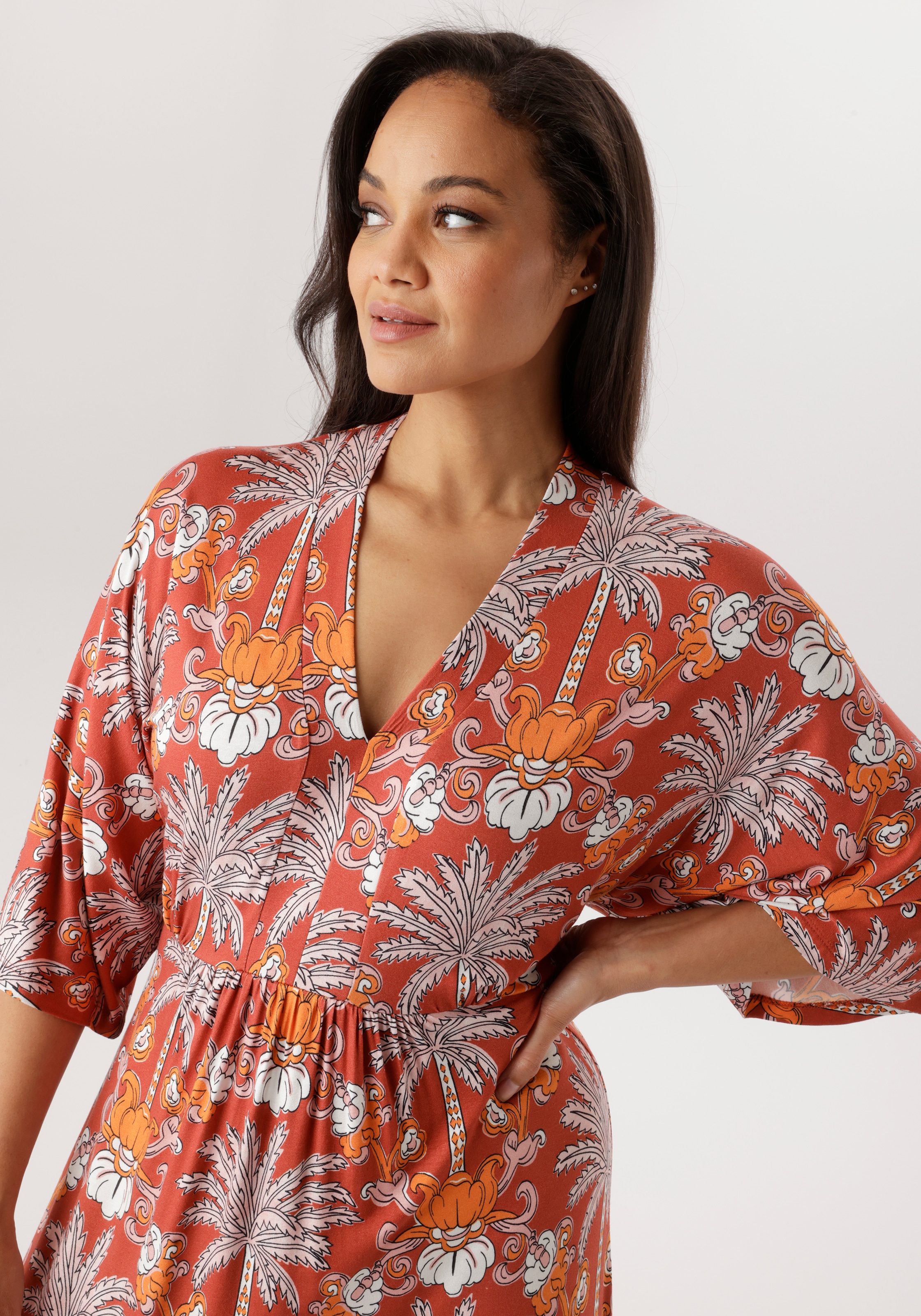 Aniston PLUS Robe en jersey in trendy Maxilänge - NEUE KOLLEKTION