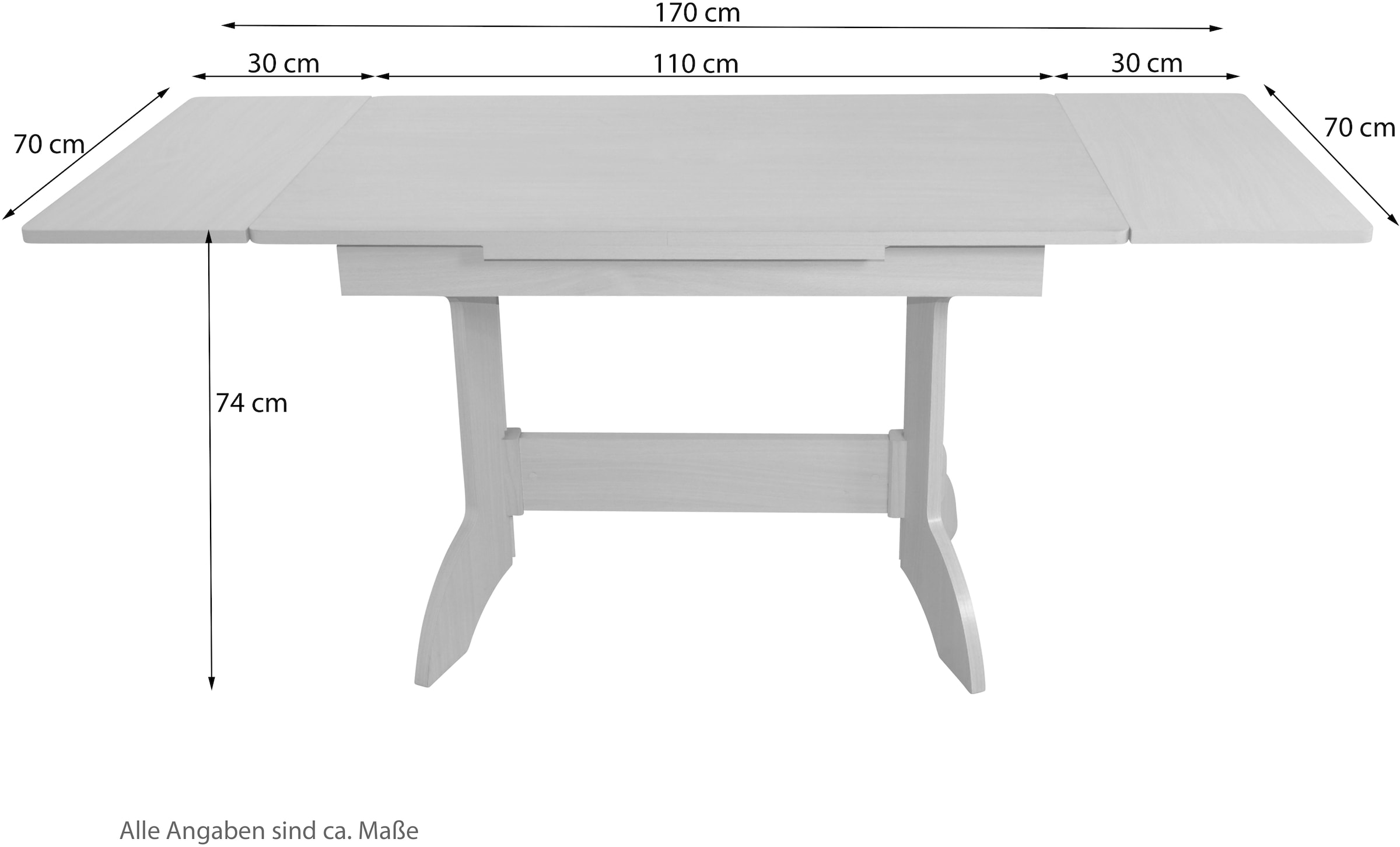 HOFMANN LIVING AND MORE Eckbankgruppe, (Spar-Set, 4 tlg., 4tlg. Set), Eckbank mit Stauraum unter den Sitzflächen