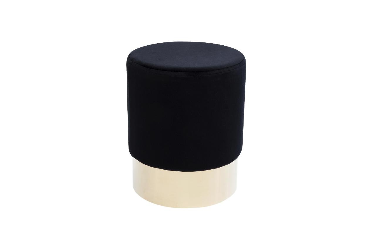 Image of KARE Hocker »Cherry Ø 35 cm Polyester, Schwarz« bei Ackermann Versand Schweiz