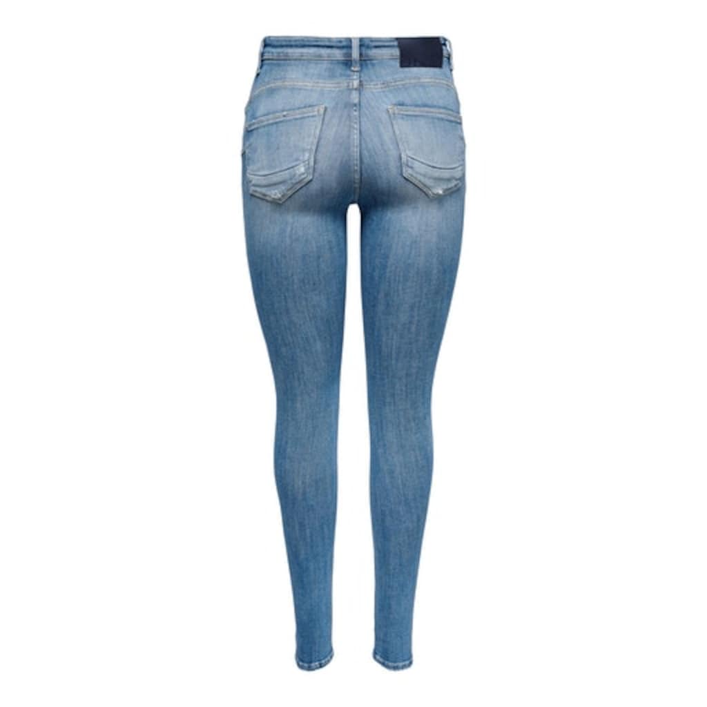 ONLY Skinny-fit-Jeans »ONLPOWER MID PUSH UP SK DEST DNM REA935«