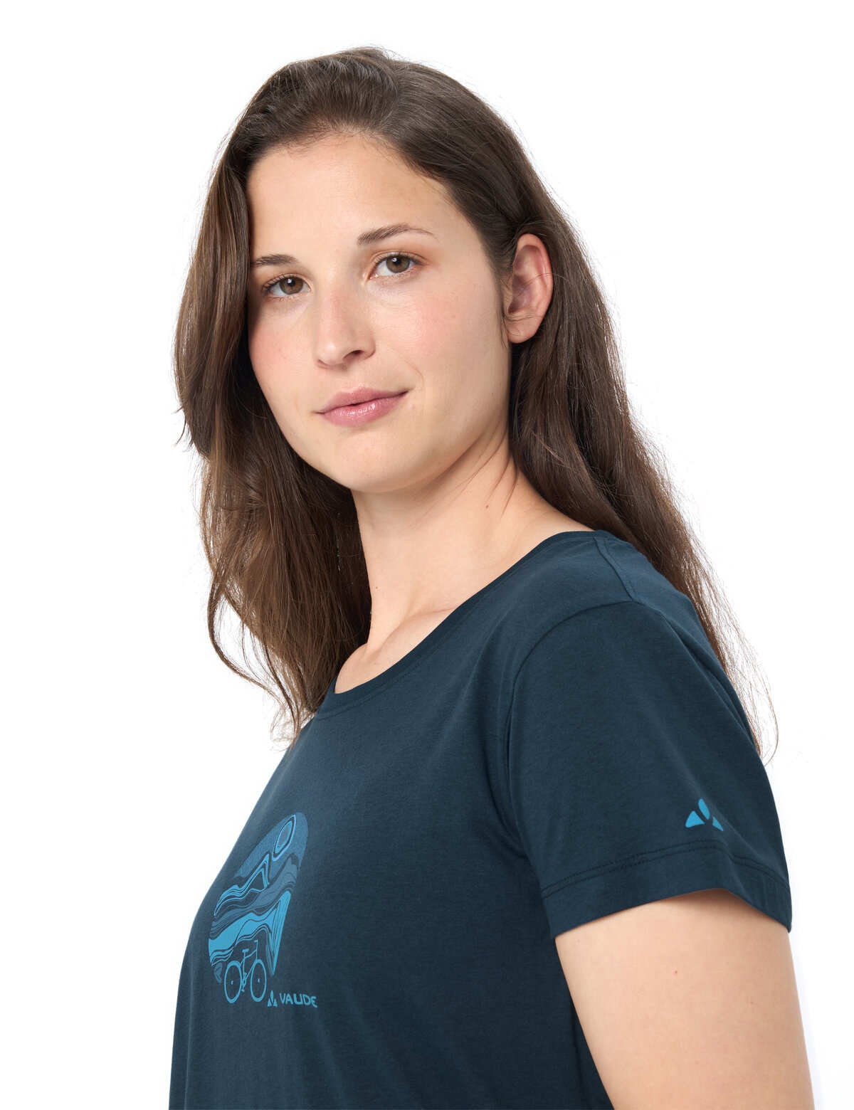 VAUDE T-shirt fonctionnel »WOMEN'S CYCLIST T-SHIRT V« sportliche Passform, Kurzarm, für Radsport und Outdoor-Aktivitäten