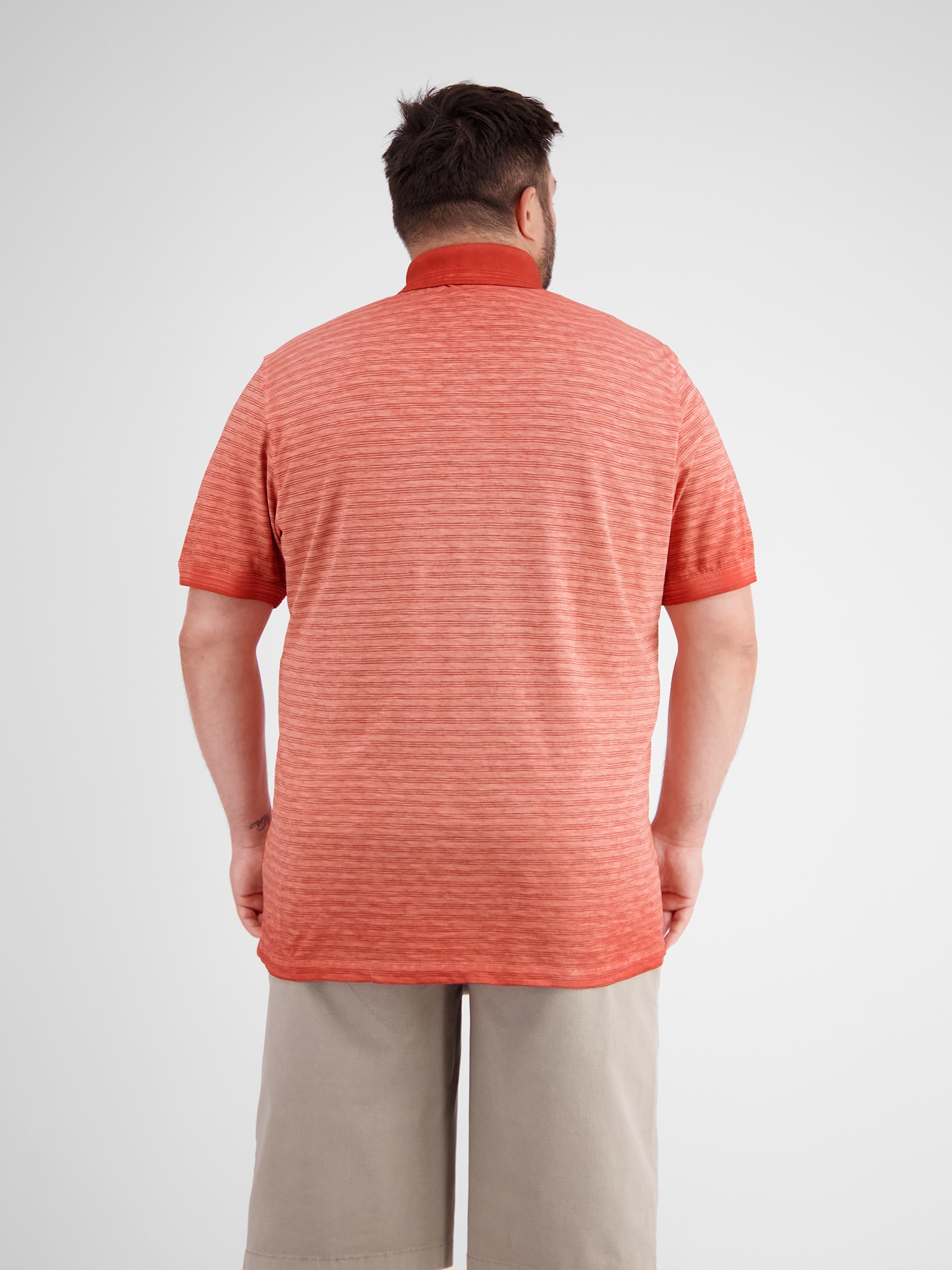 LERROS Poloshirt »LERROS Gestreiftes Poloshirt in Grossen Grössen«