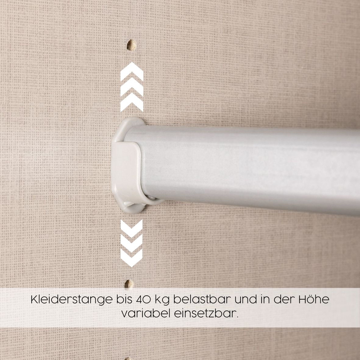 GOODproduct Armoire à portes battantes »Kleiderschrank Schrank Garderobe AGORDO mit Dekor- oder Hochglanzfront« en deux couleurs de poignées, largeurs 91-405 cm,  aménagement intérieur réfléchi, en 8 largeurs et 2 hauteurs, FABRIQUÉ EN ALLEMAGNE