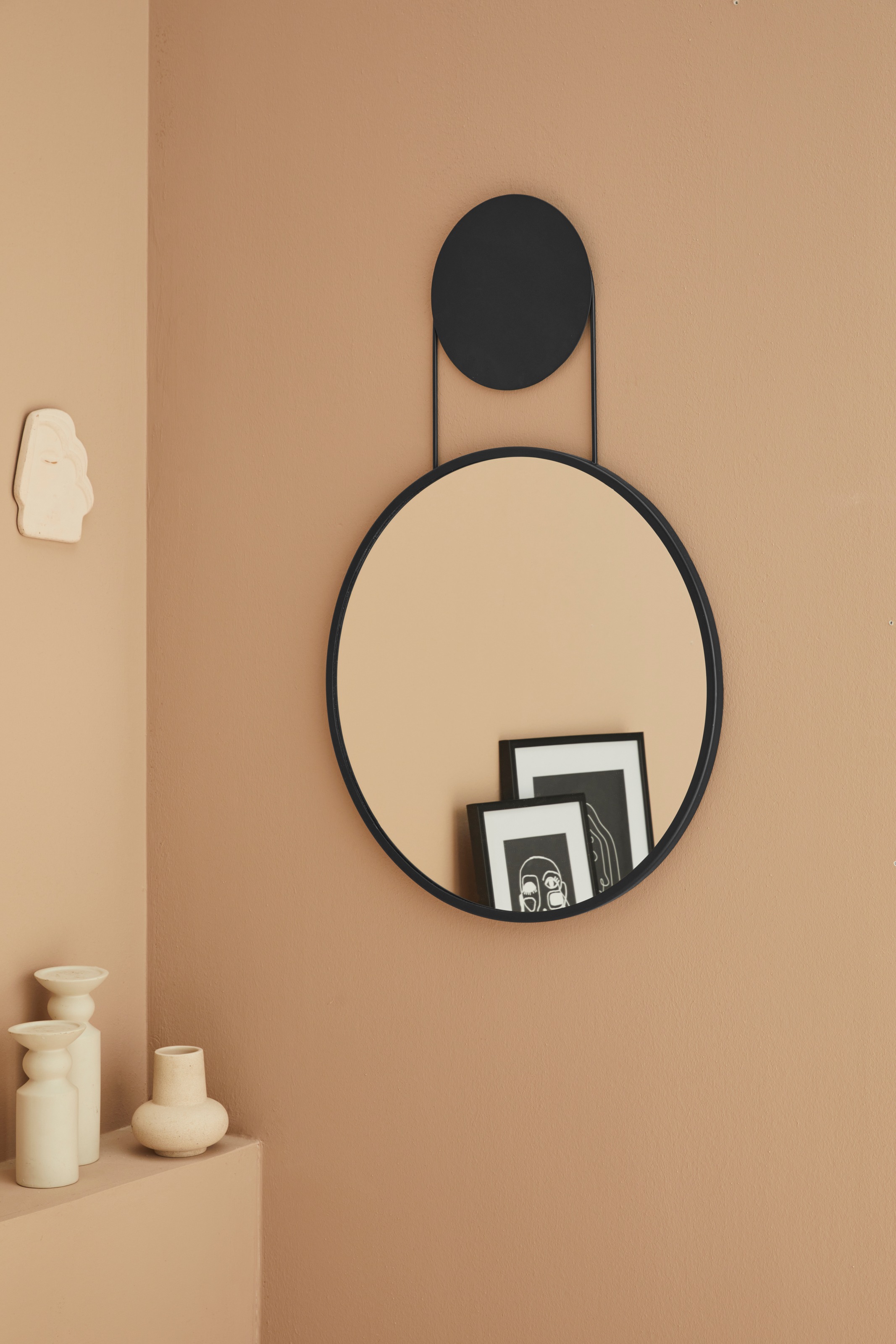 LeGer Home by Lena Gercke Wandspiegel »ovaler Aufhängespiegel, schwarz«, (1  St.), Dekospiegel, Wanddeko, rund, Rahmen aus Metall, modern jetzt kaufen