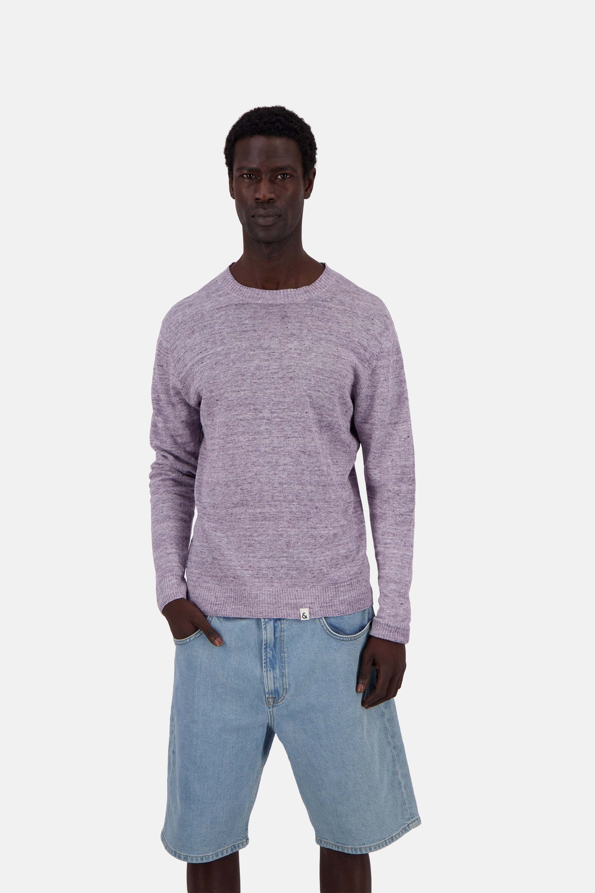 colours & sons Strickpullover »colours & sons Pullover Roundneck-Linen«