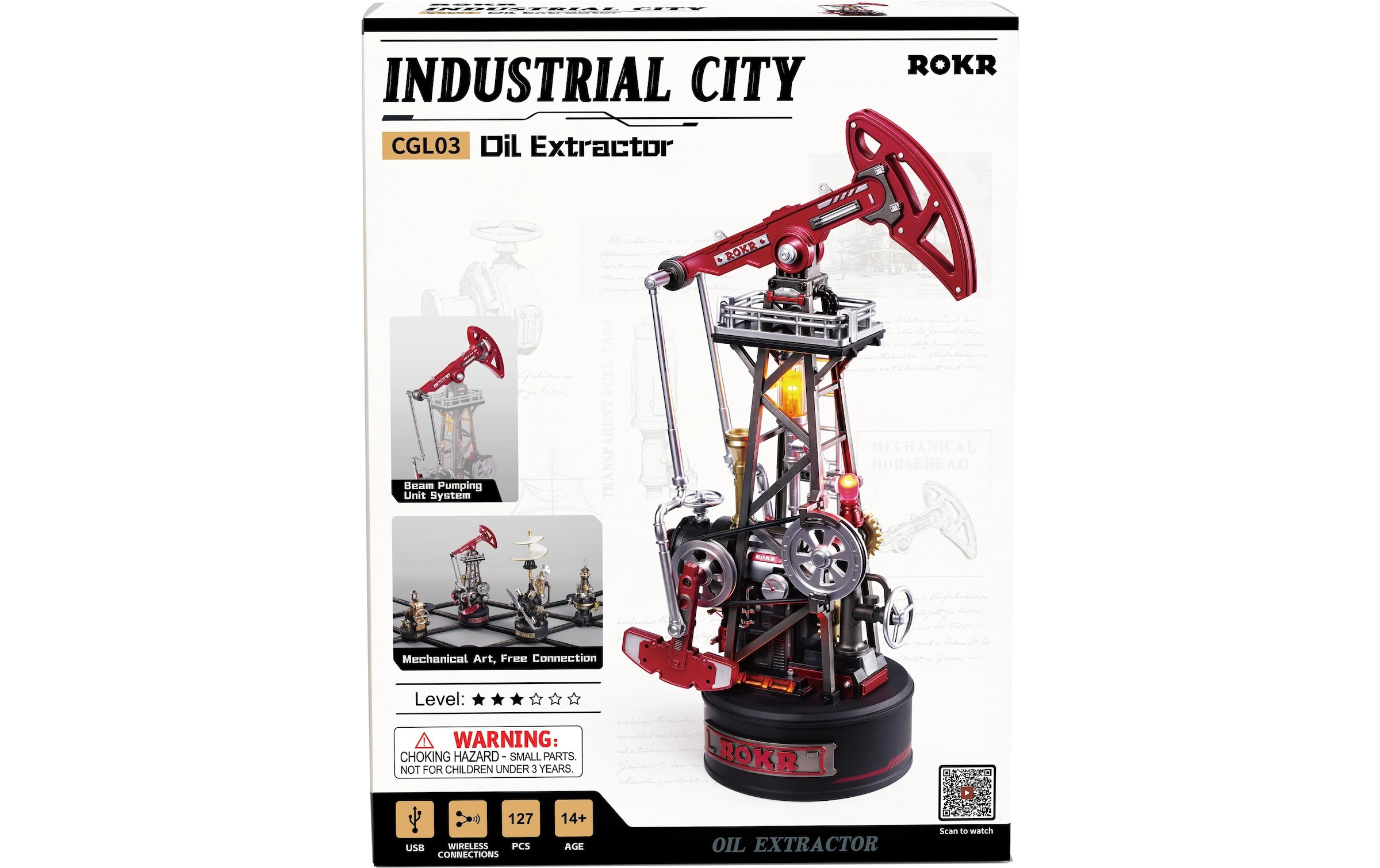  Modellbausatz »Rolife Oil Extractor Dampfbetriebene Tiefpumpe«