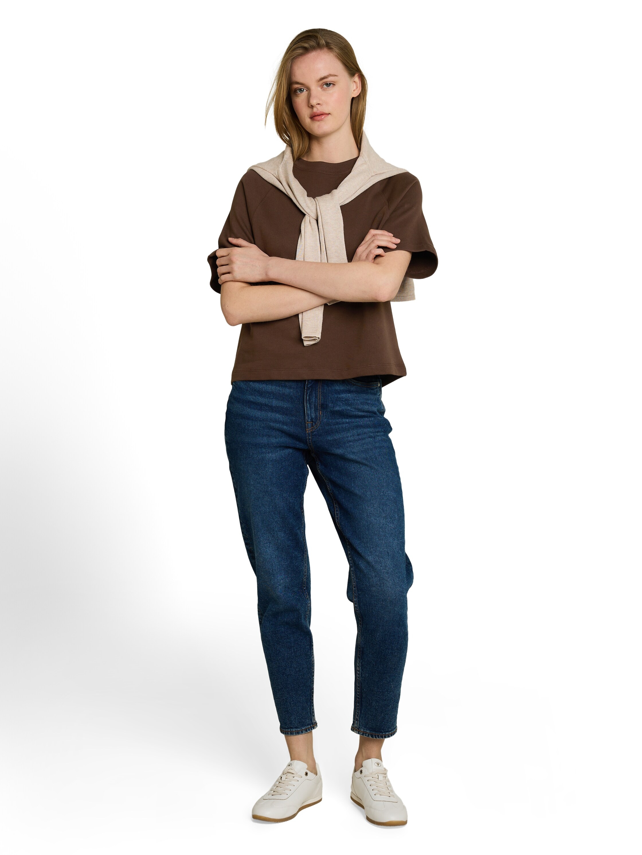 TOM TAILOR Denim Sweat-shirt , avec manches raglan
