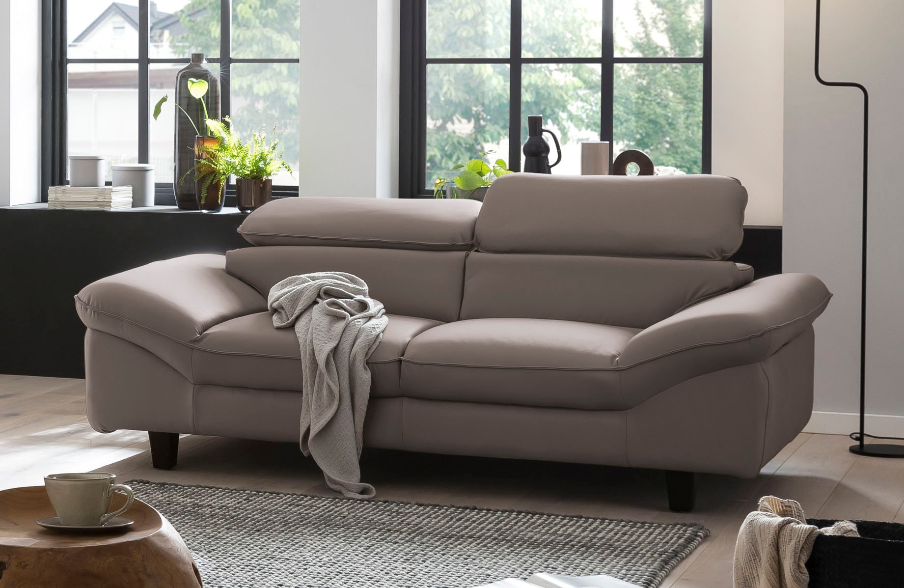 Home affaire 3-Sitzer »Pilot« Big-Sofa mit Kopfteilverstellung