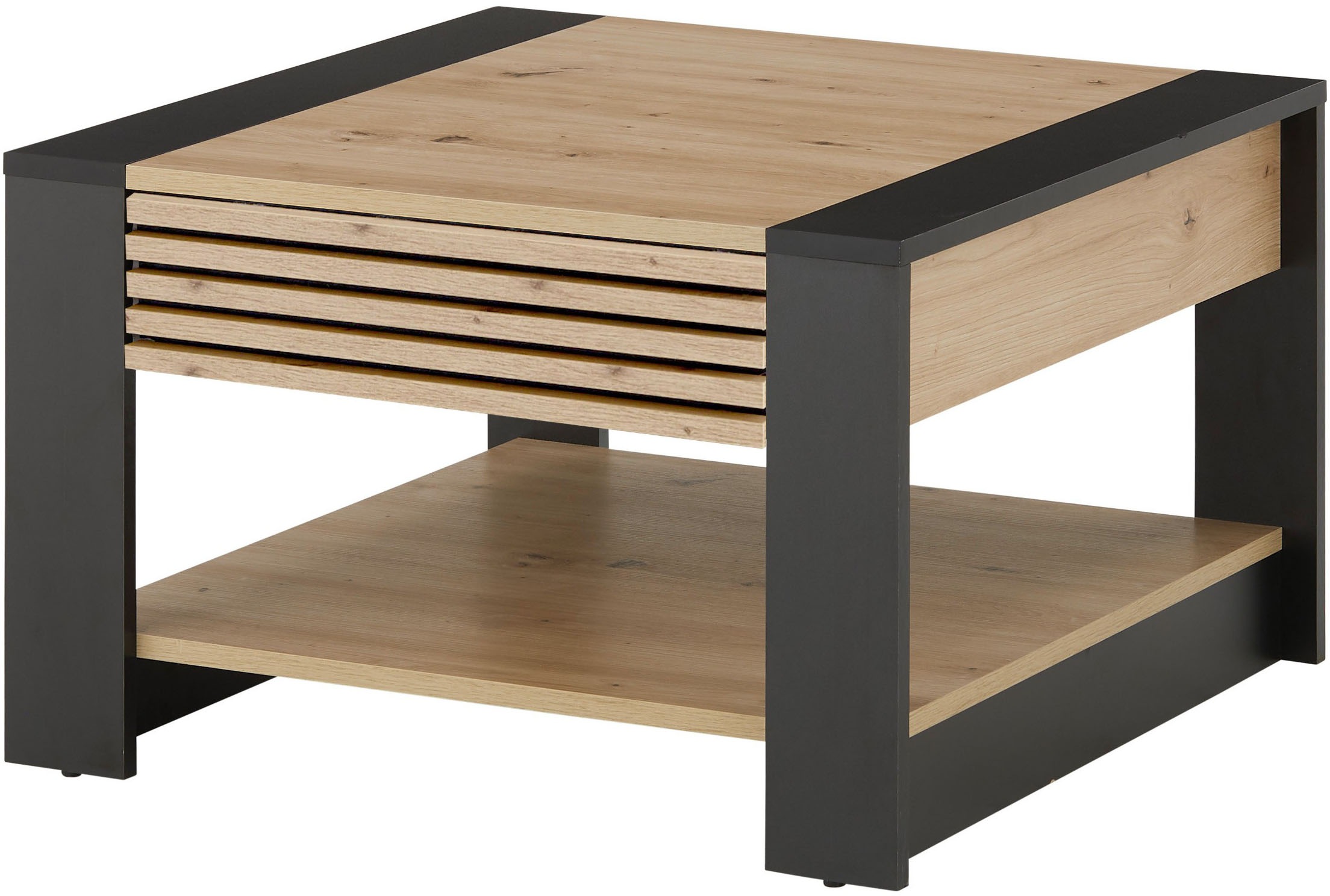 Stolkom Table basse »Feli Couchtisch B/H/T 70x42x70 cm« 1 cuis tlg. MDF, fest verleimten Stäbchen