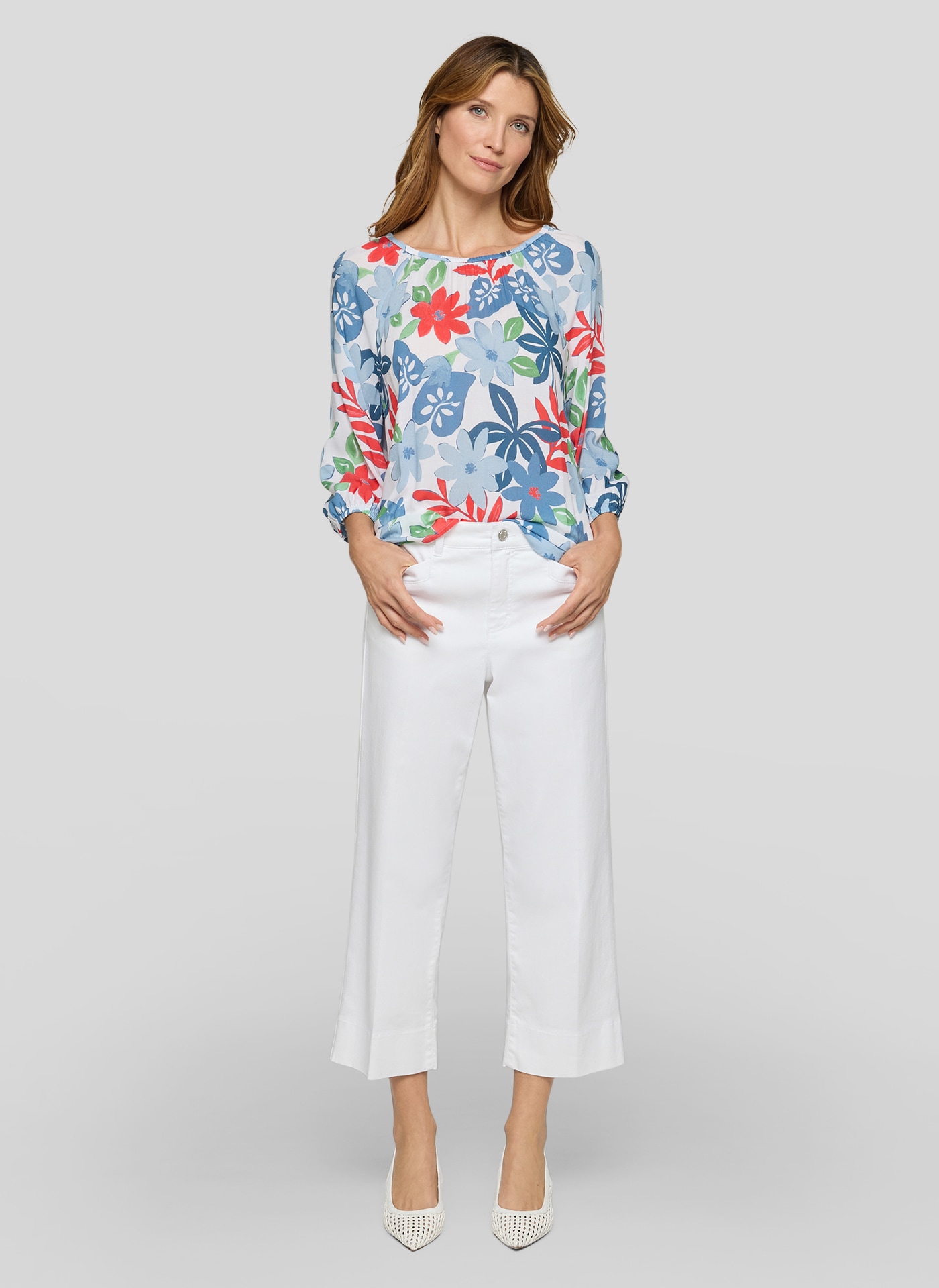 Rabe Blouse classique mit All-Over Print