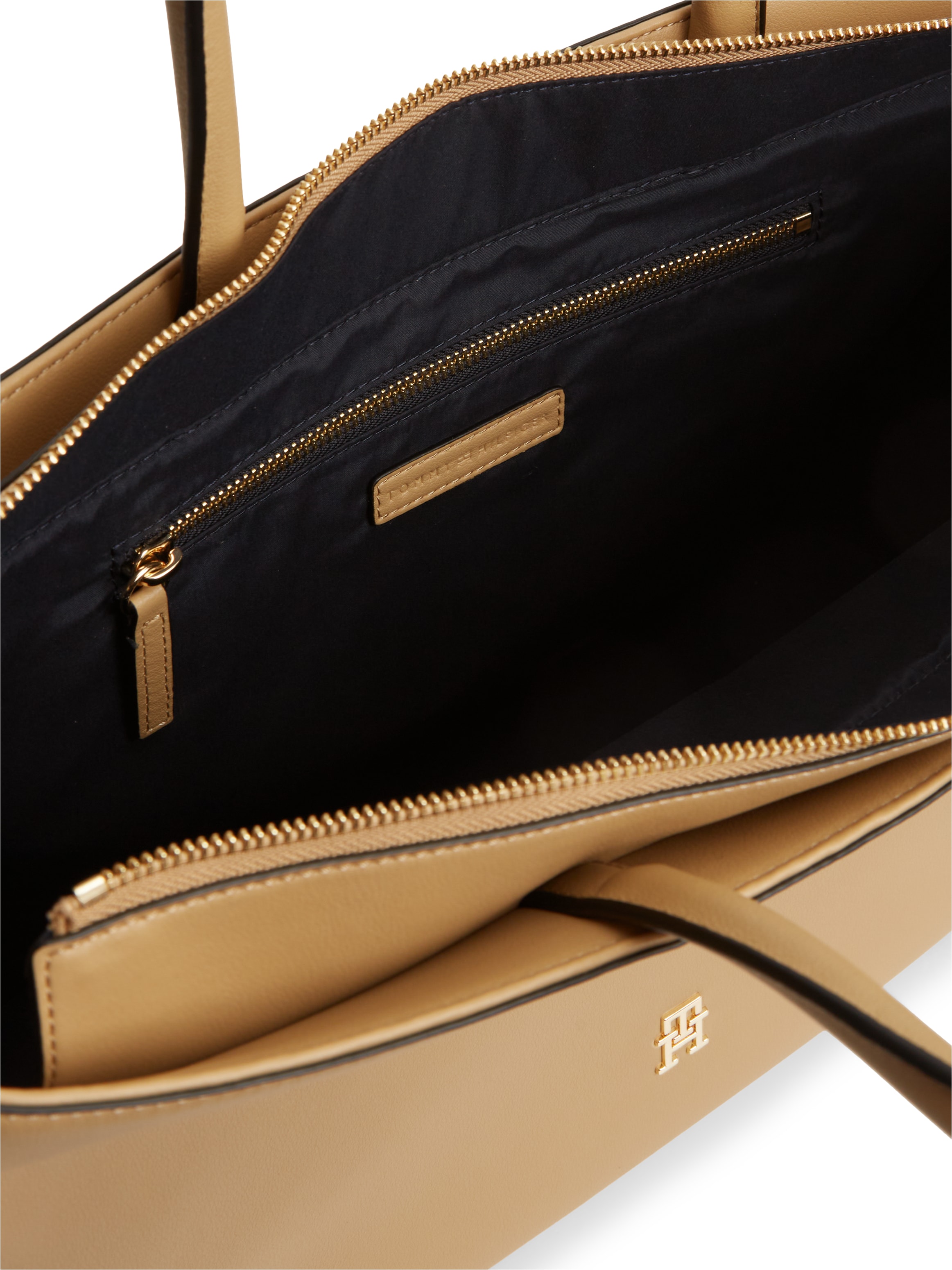 Tommy Hilfiger Tragetasche »TH LOGOTAPE TOTE« Damen Shopper, Handtasche mit goldfarbenem TH-Detail