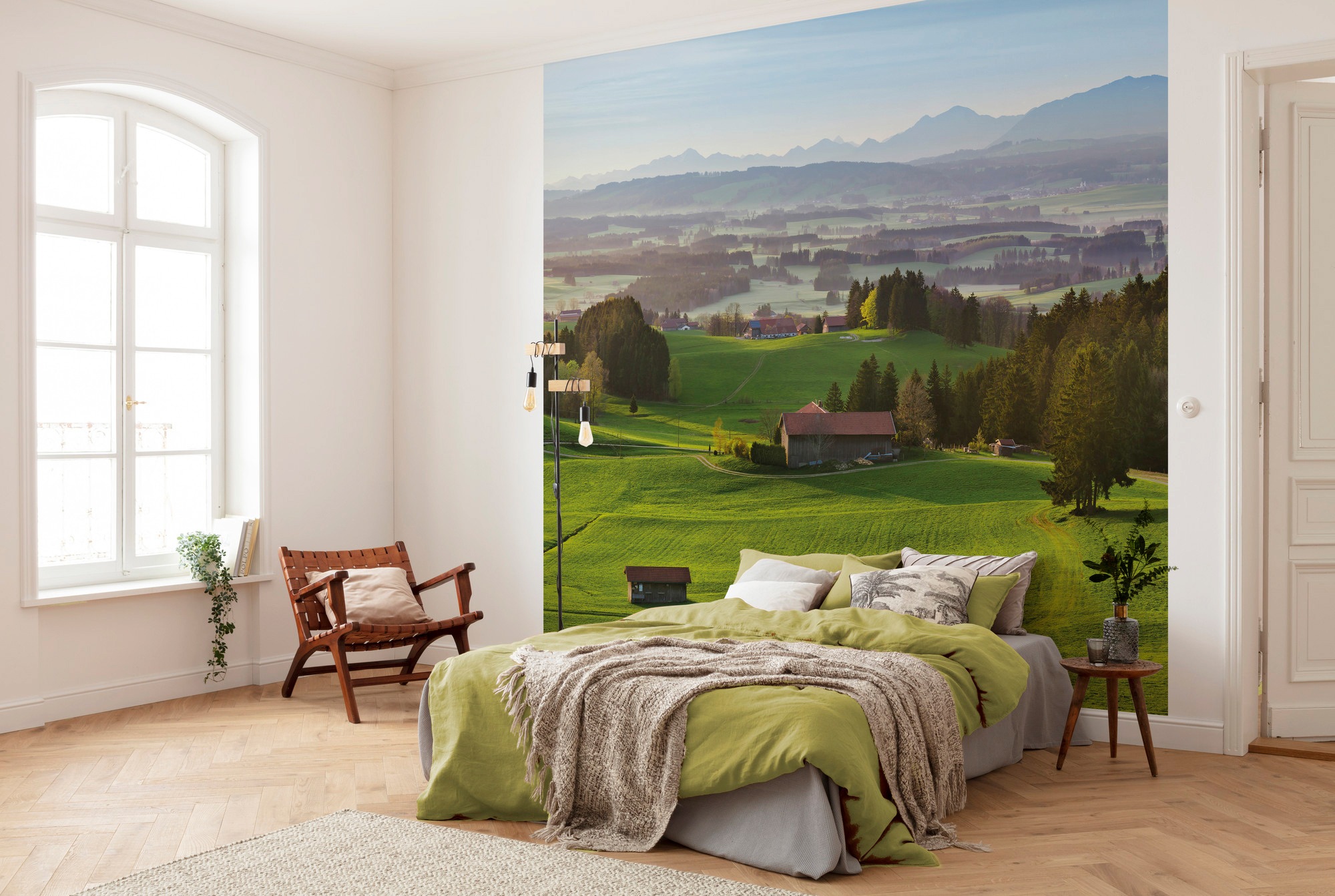 Komar Papier peint intissé »Digitaldruck Vlies -  Paradiesisches Bayern - Grösse 450 x 280 cm« imprimé Wohnzimmer, Schlafzimmer